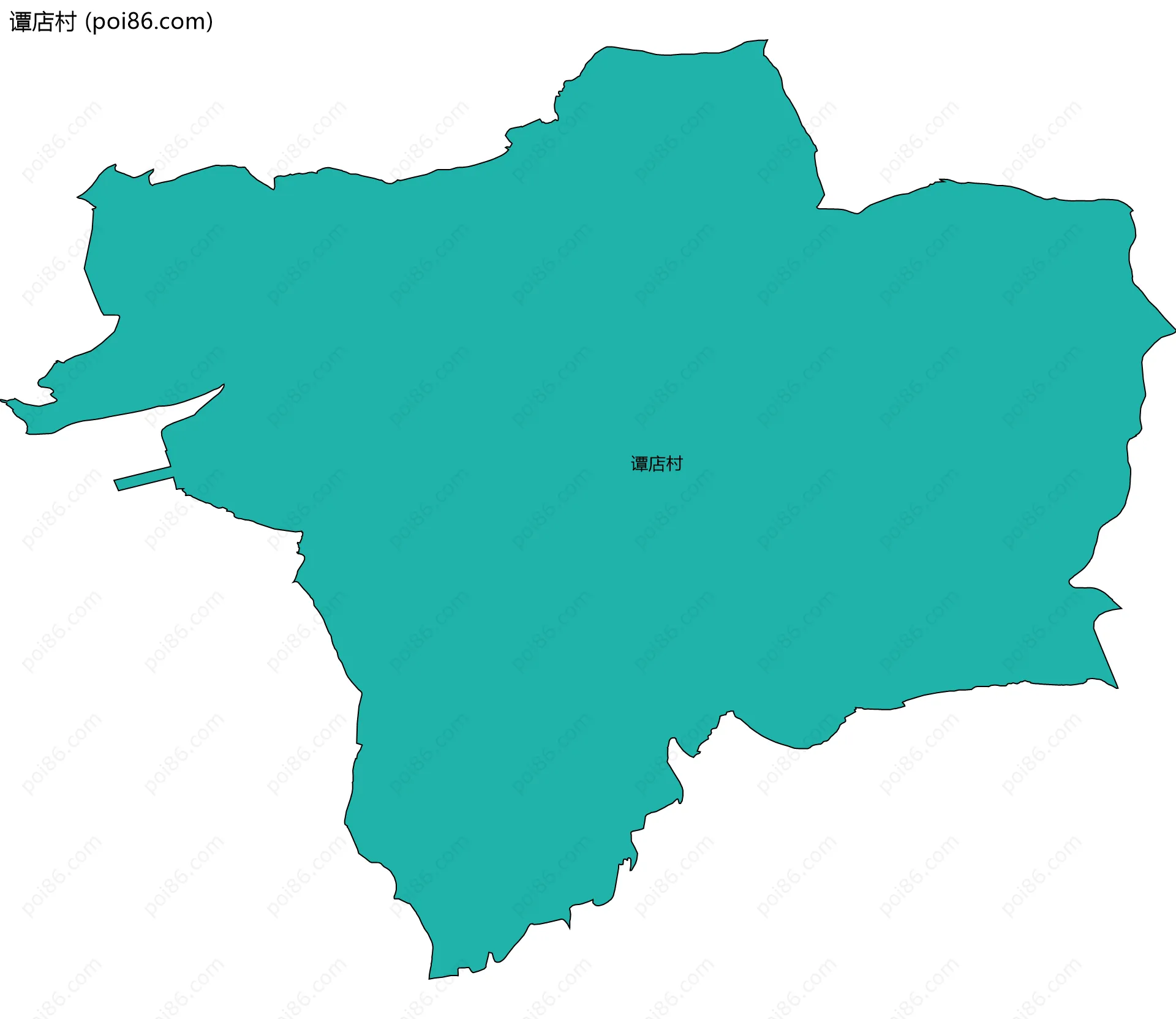 谭店村边界地图