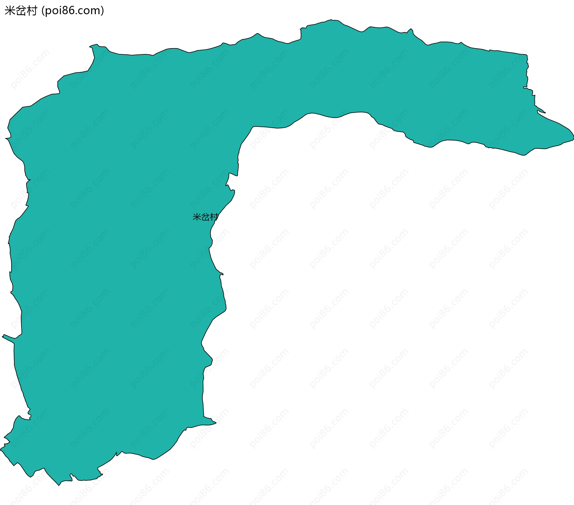 米岔村边界地图