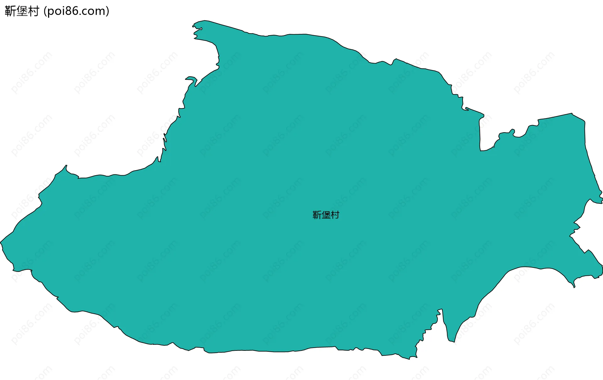 靳堡村边界地图