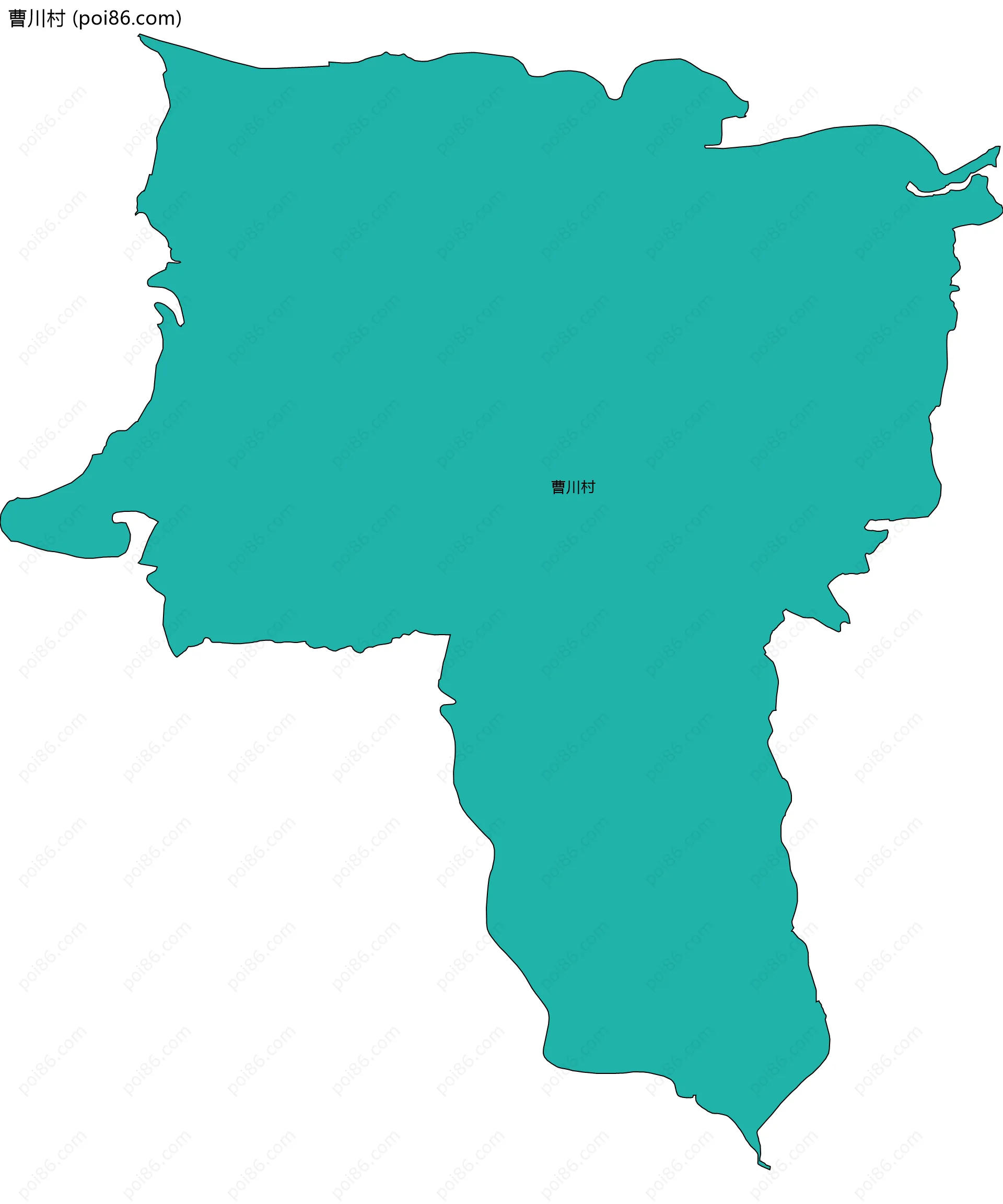 曹川村边界地图