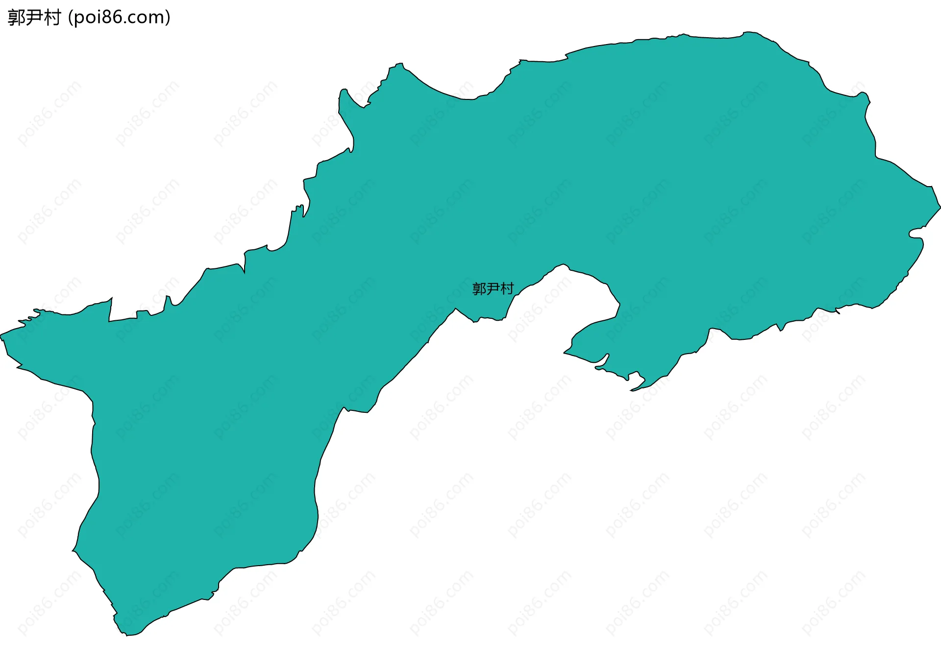 郭尹村边界地图