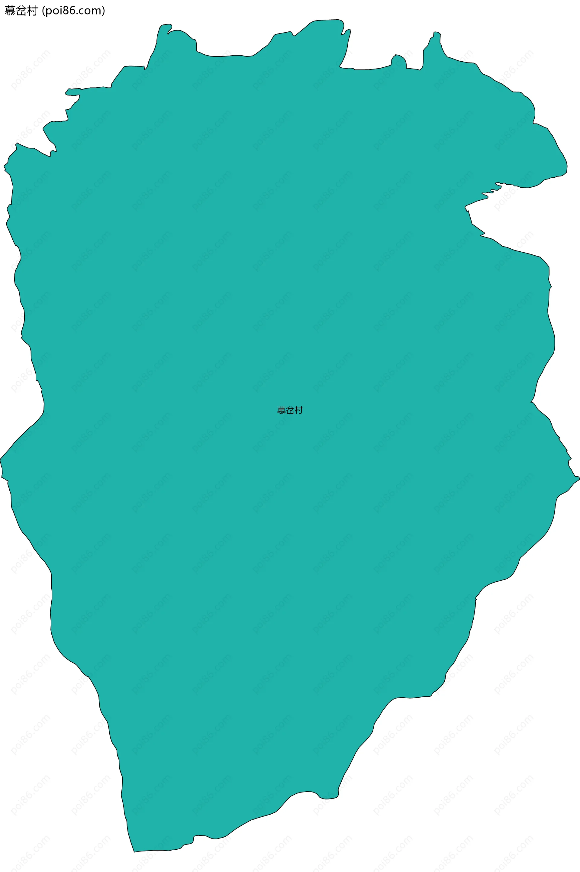 慕岔村边界地图