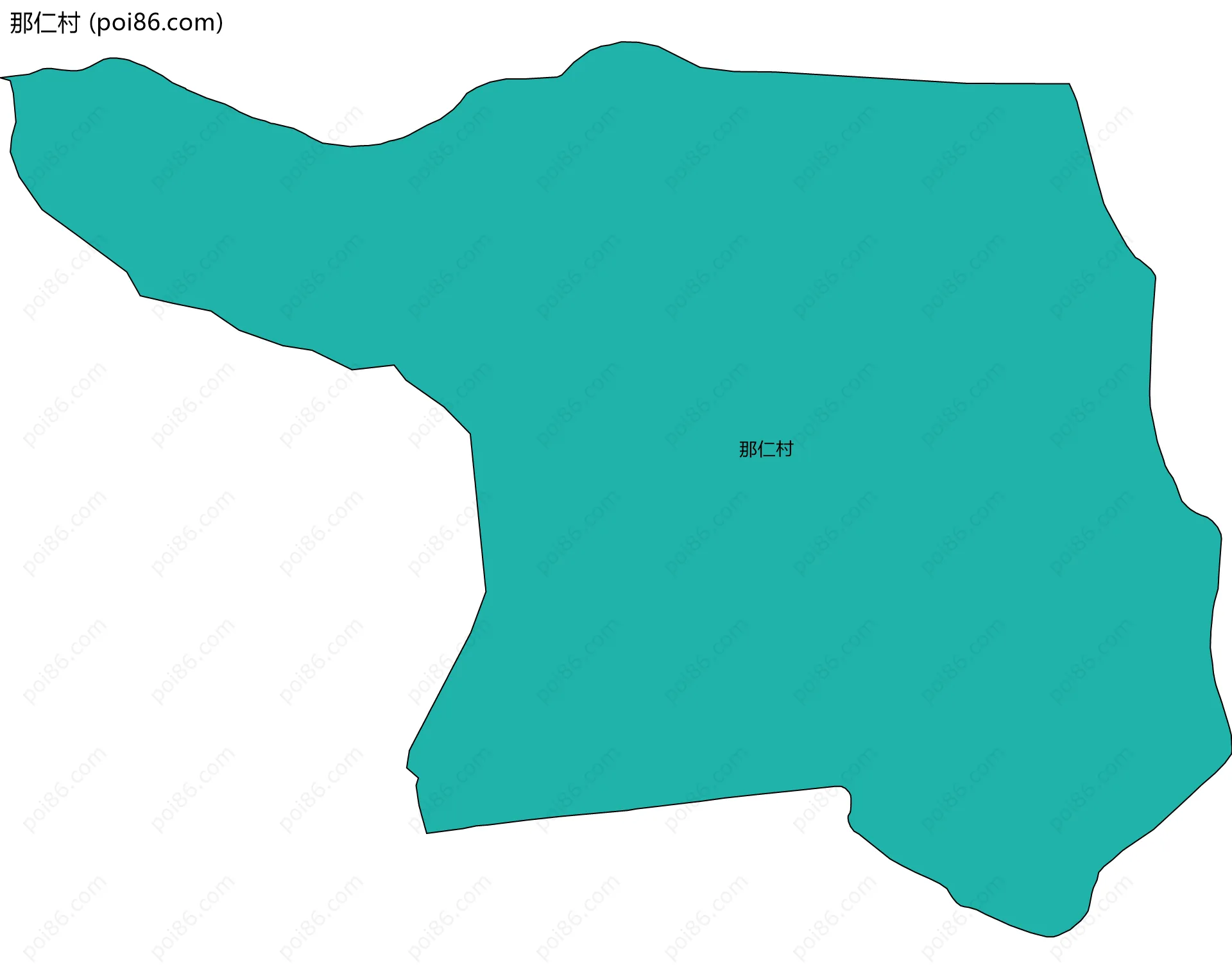 那仁村边界地图