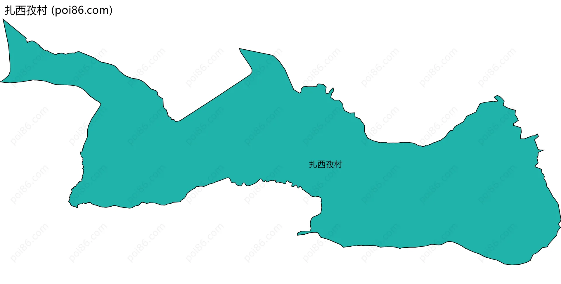 扎西孜村边界地图