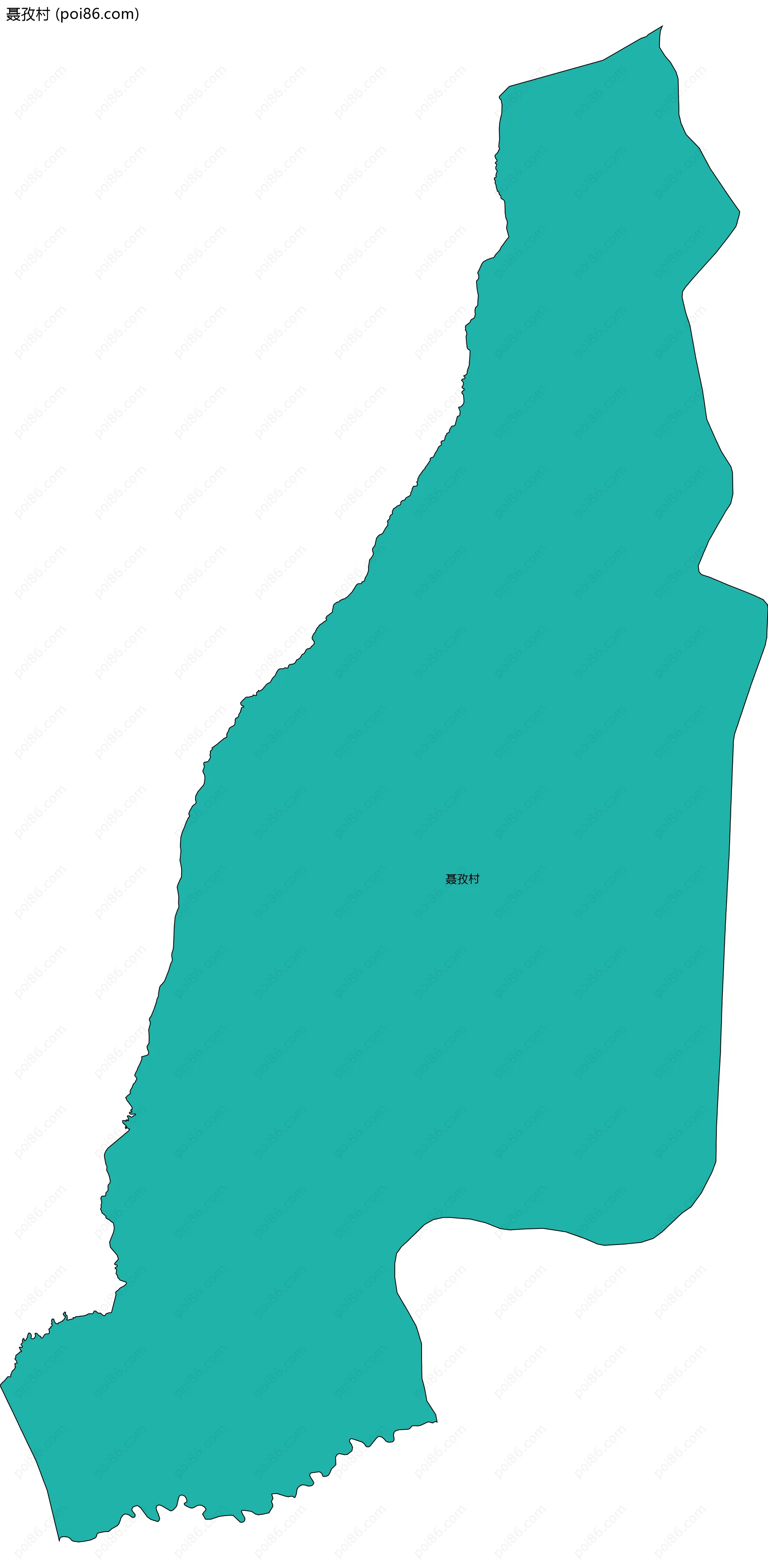 聂孜村边界地图