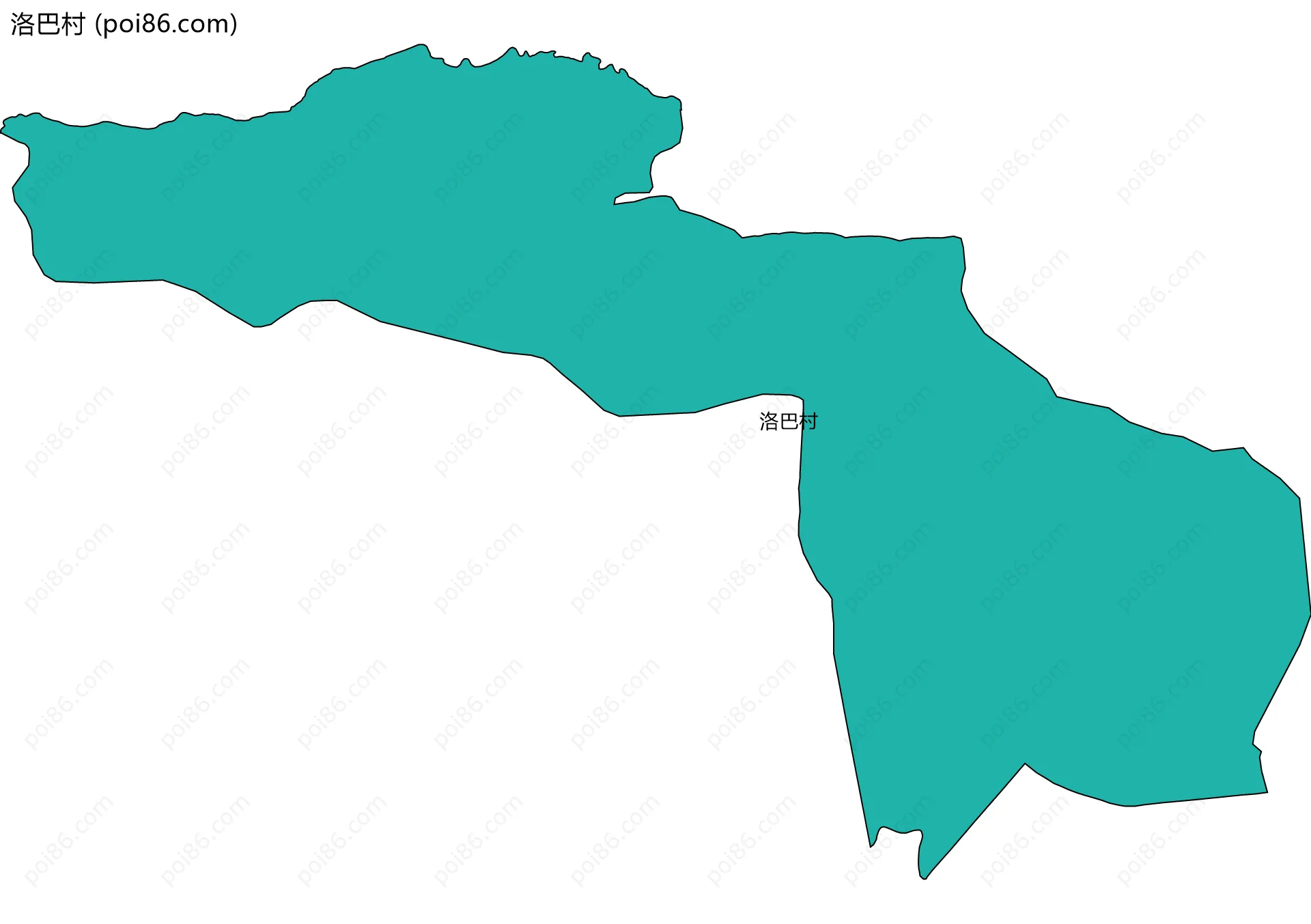 洛巴村边界地图