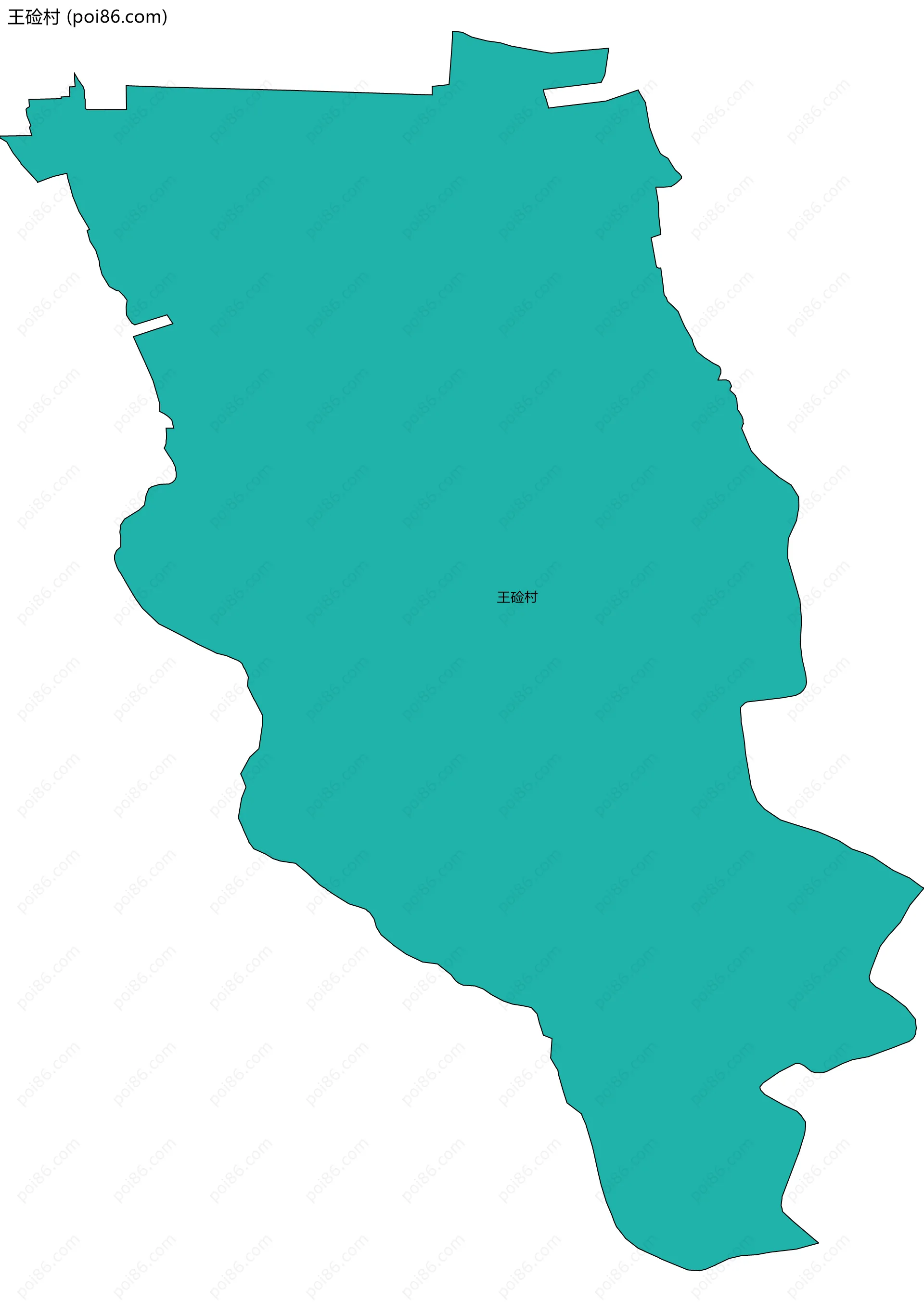 王硷村边界地图