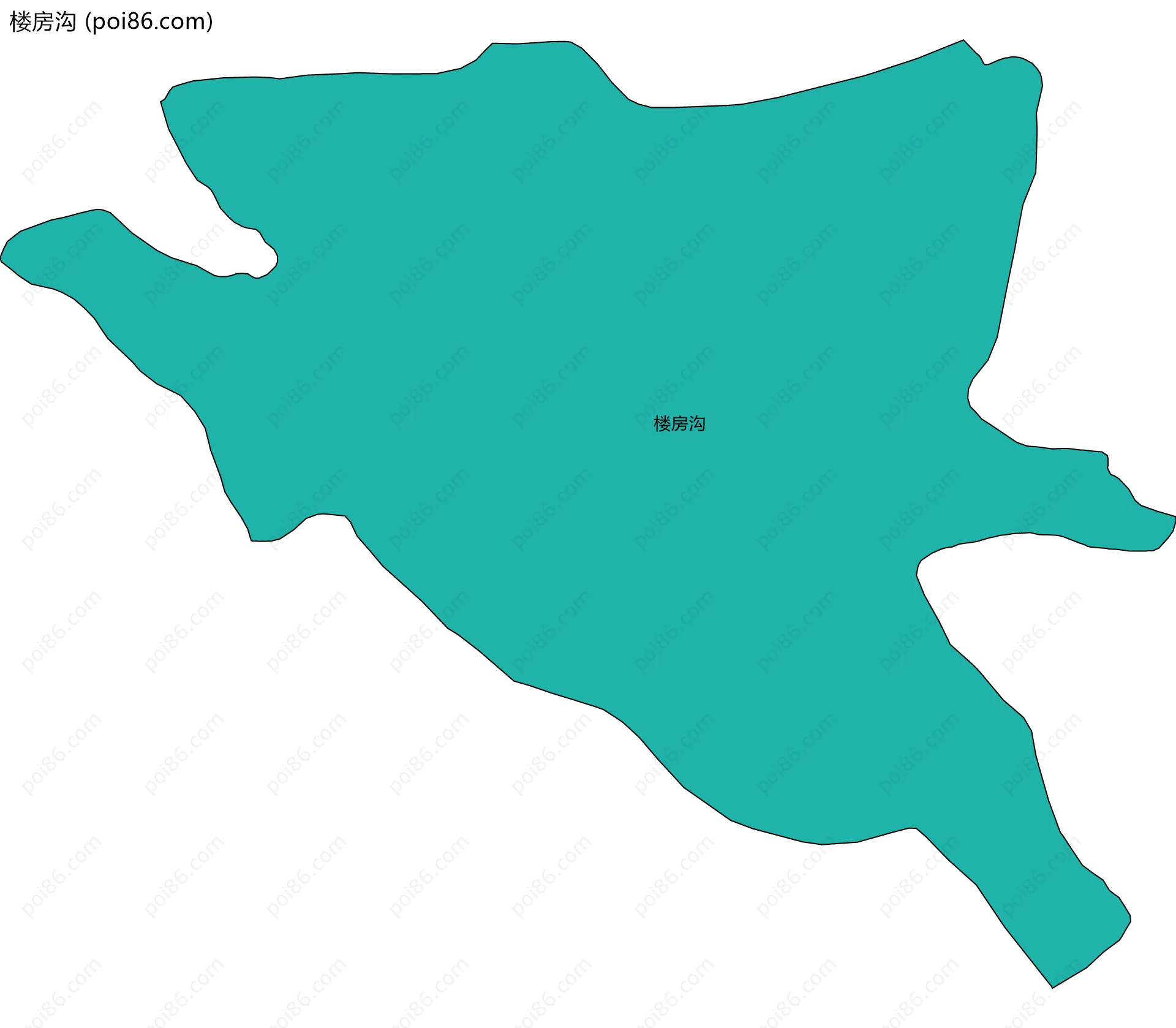 楼房沟边界地图