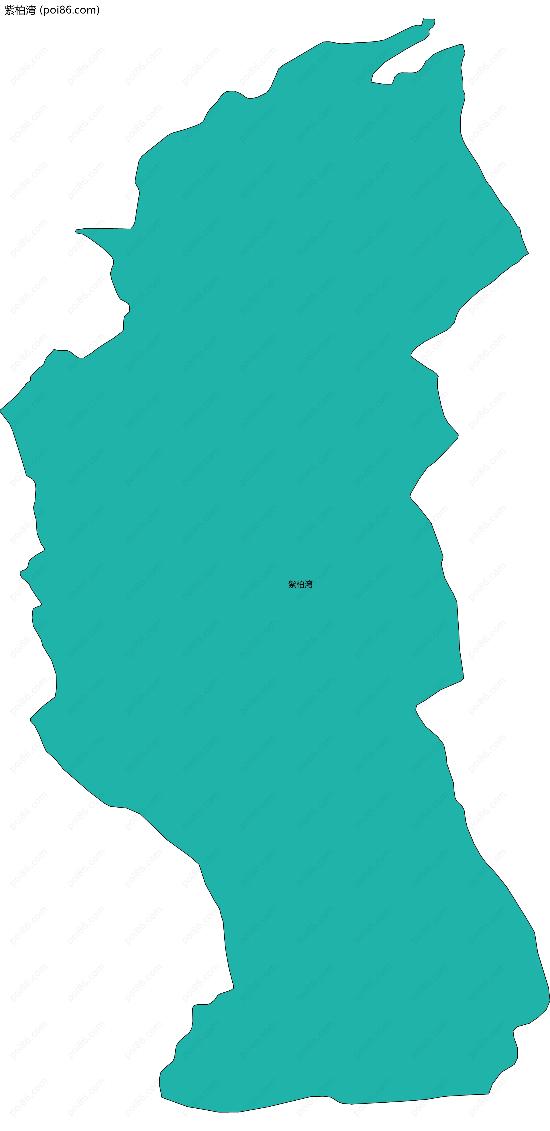 紫柏湾边界地图