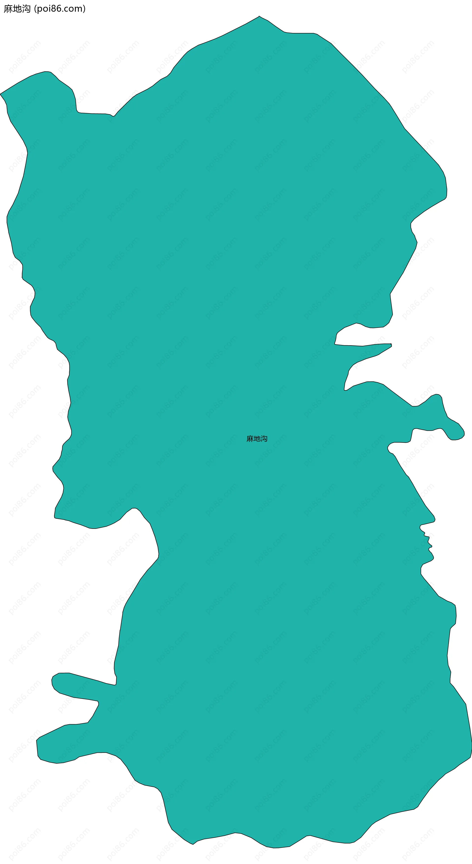 麻地沟边界地图