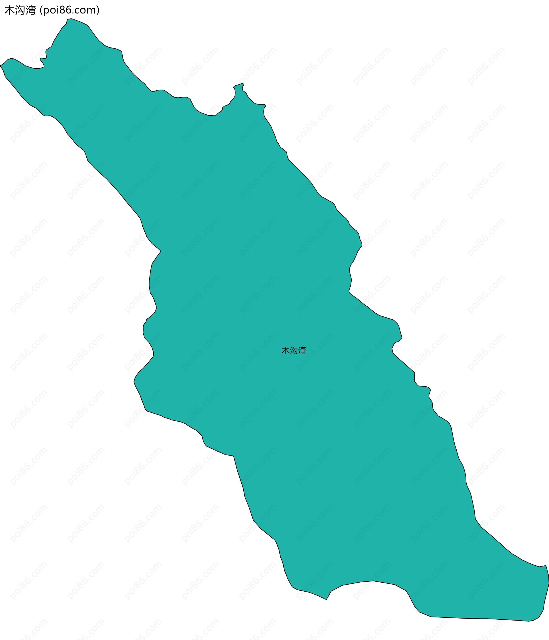 木沟湾边界地图