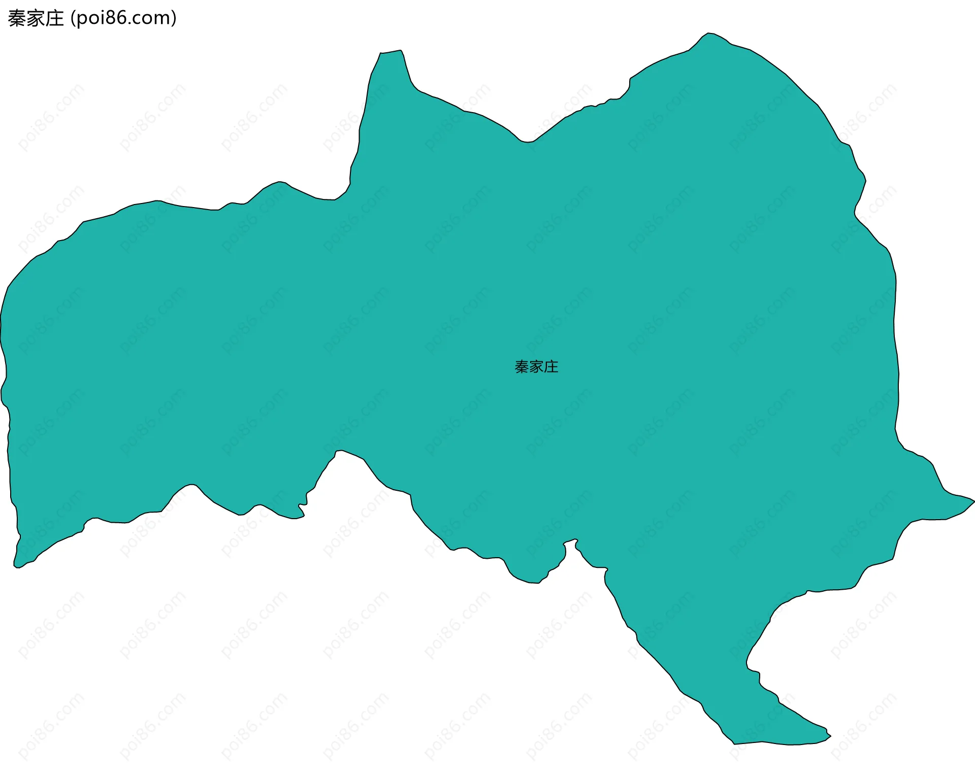 秦家庄边界地图