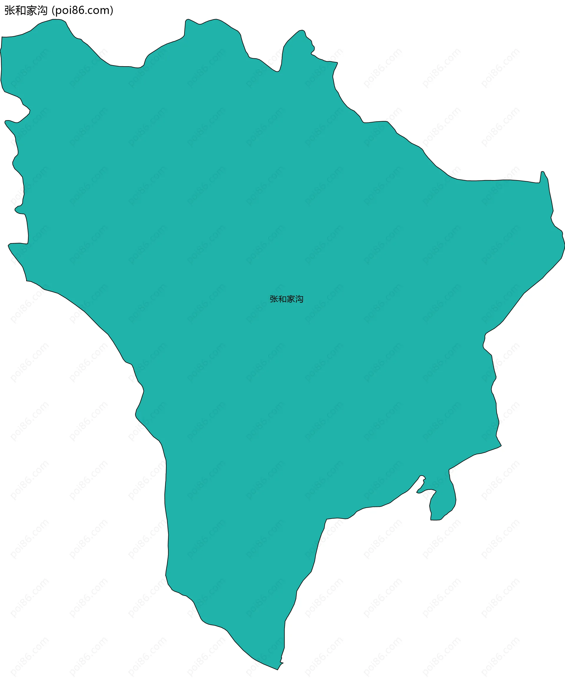 张和家沟边界地图