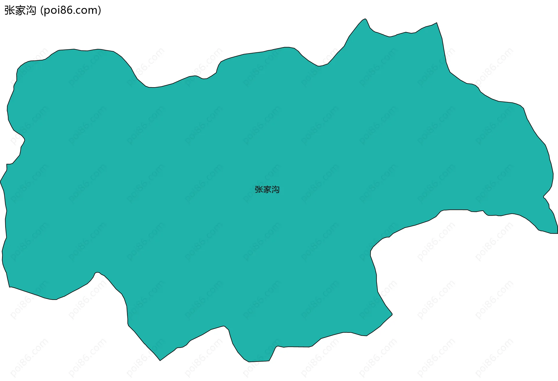 张家沟边界地图