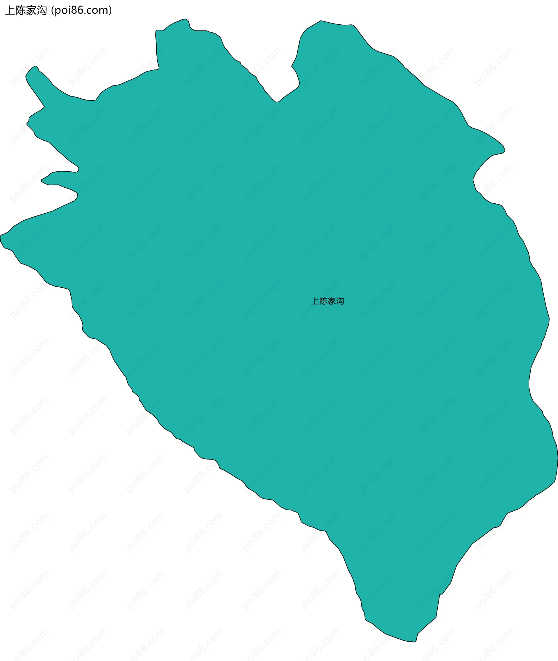 上陈家沟边界地图