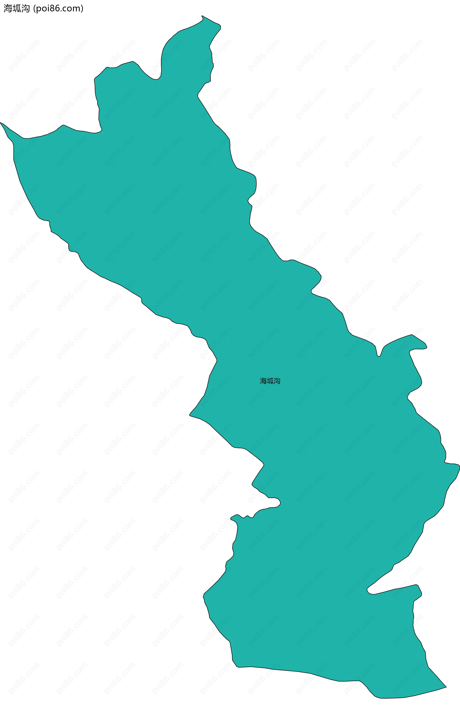 海坬沟边界地图