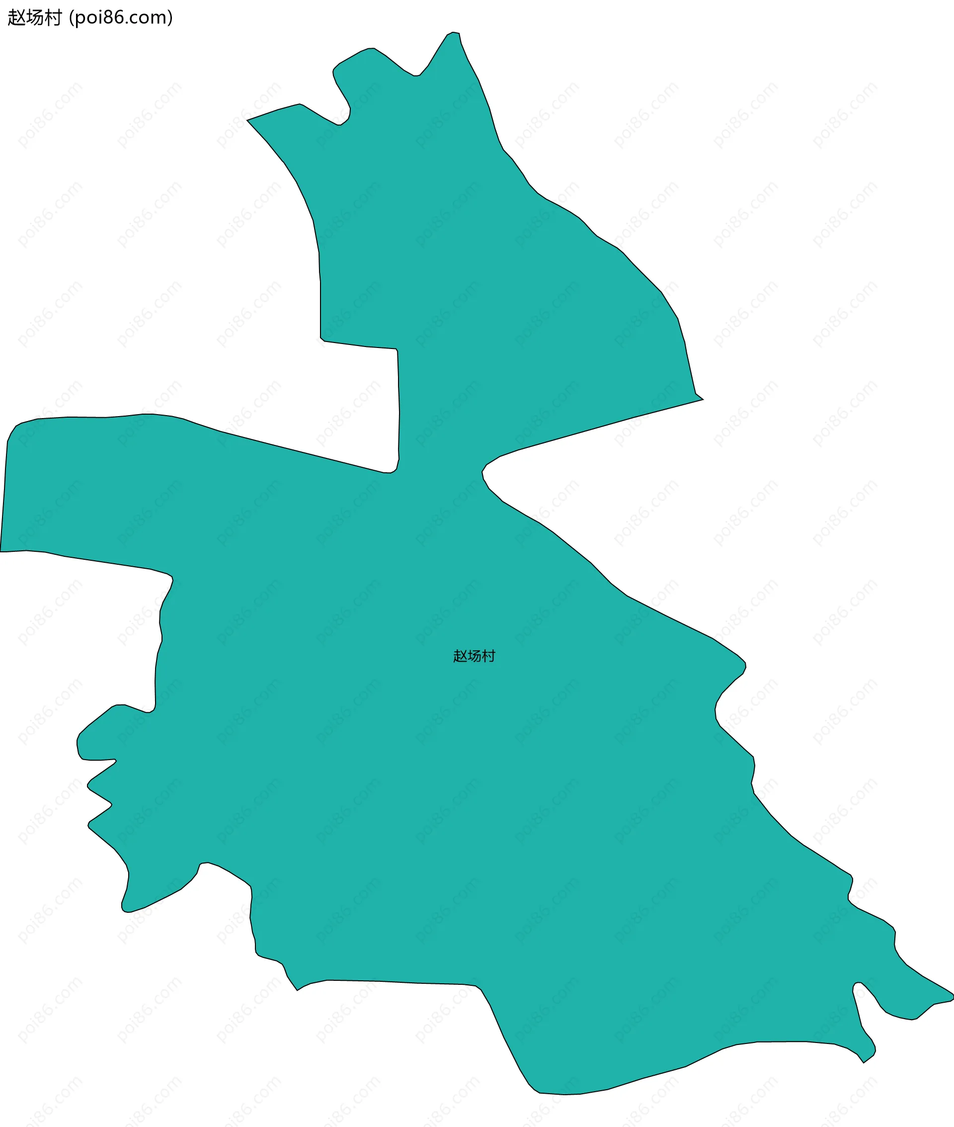 赵场村边界地图