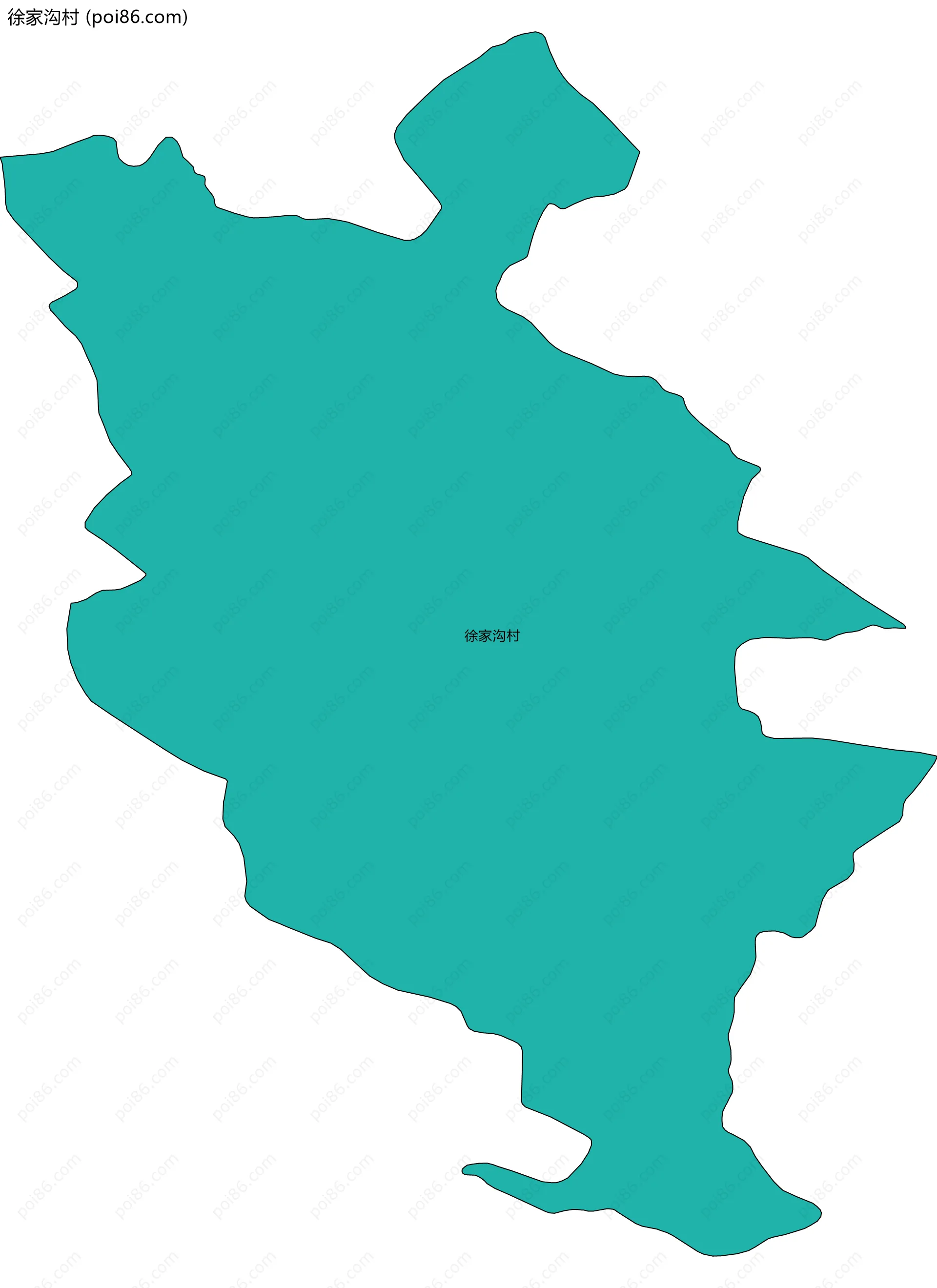 徐家沟村边界地图