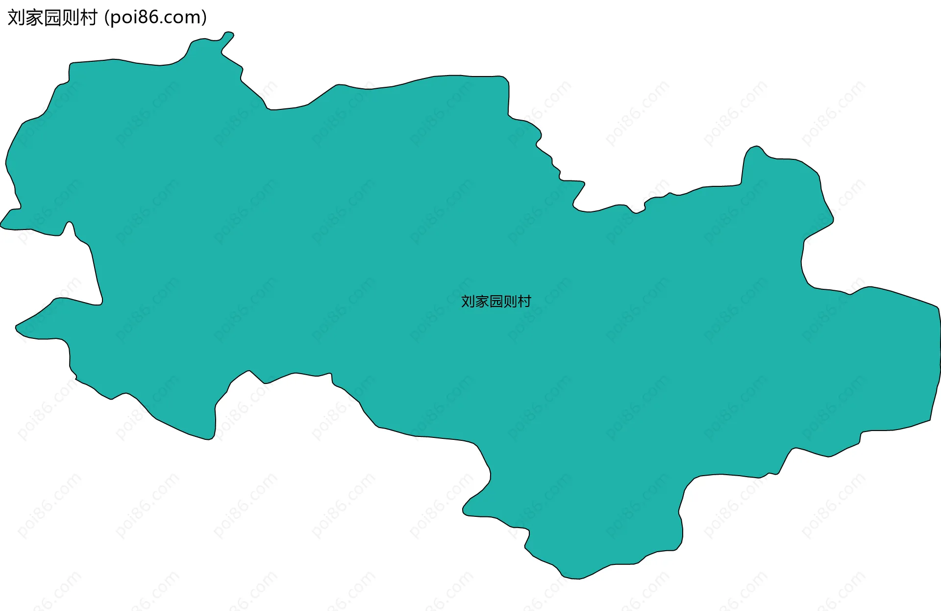 刘家园则村边界地图