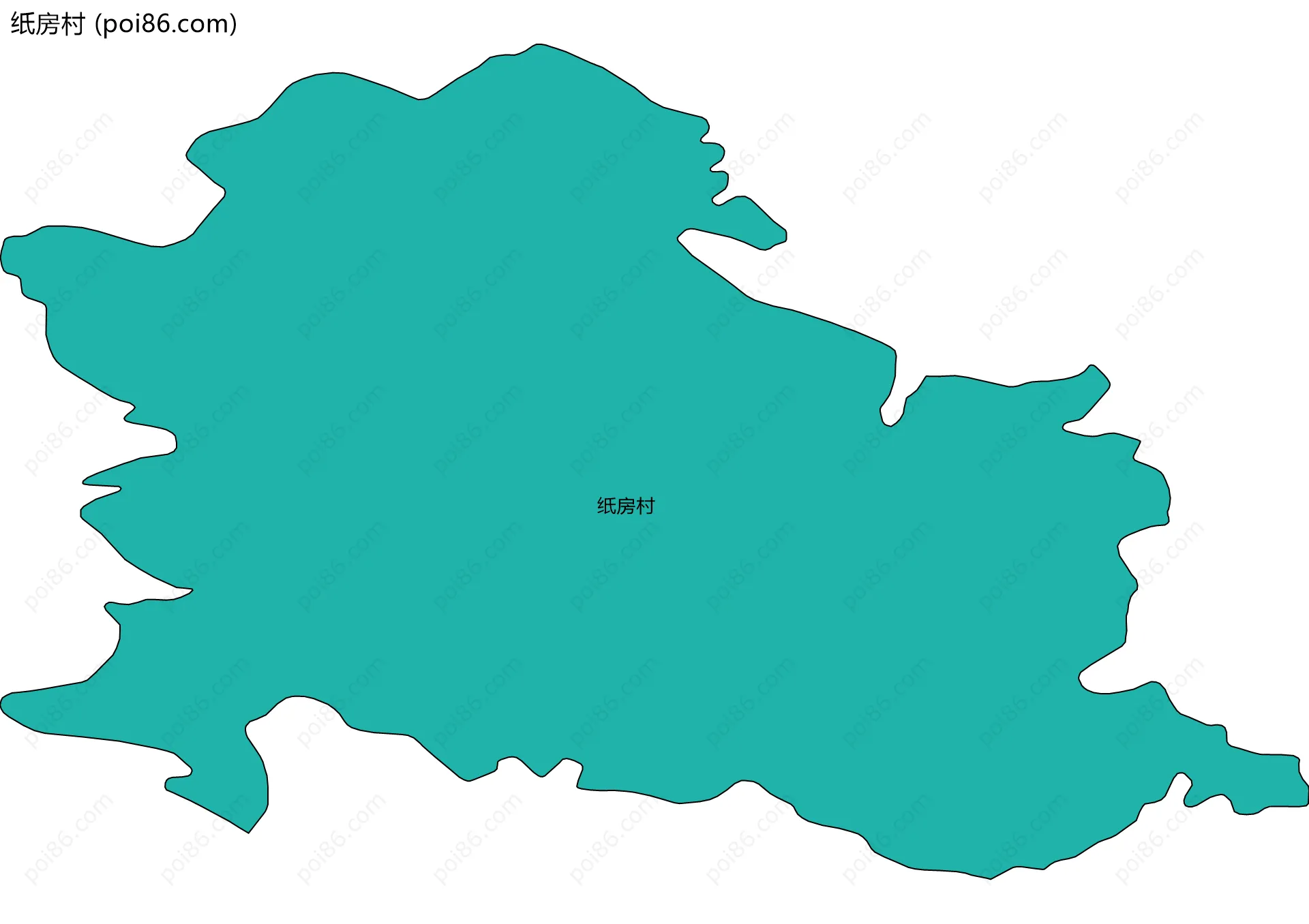 纸房村边界地图