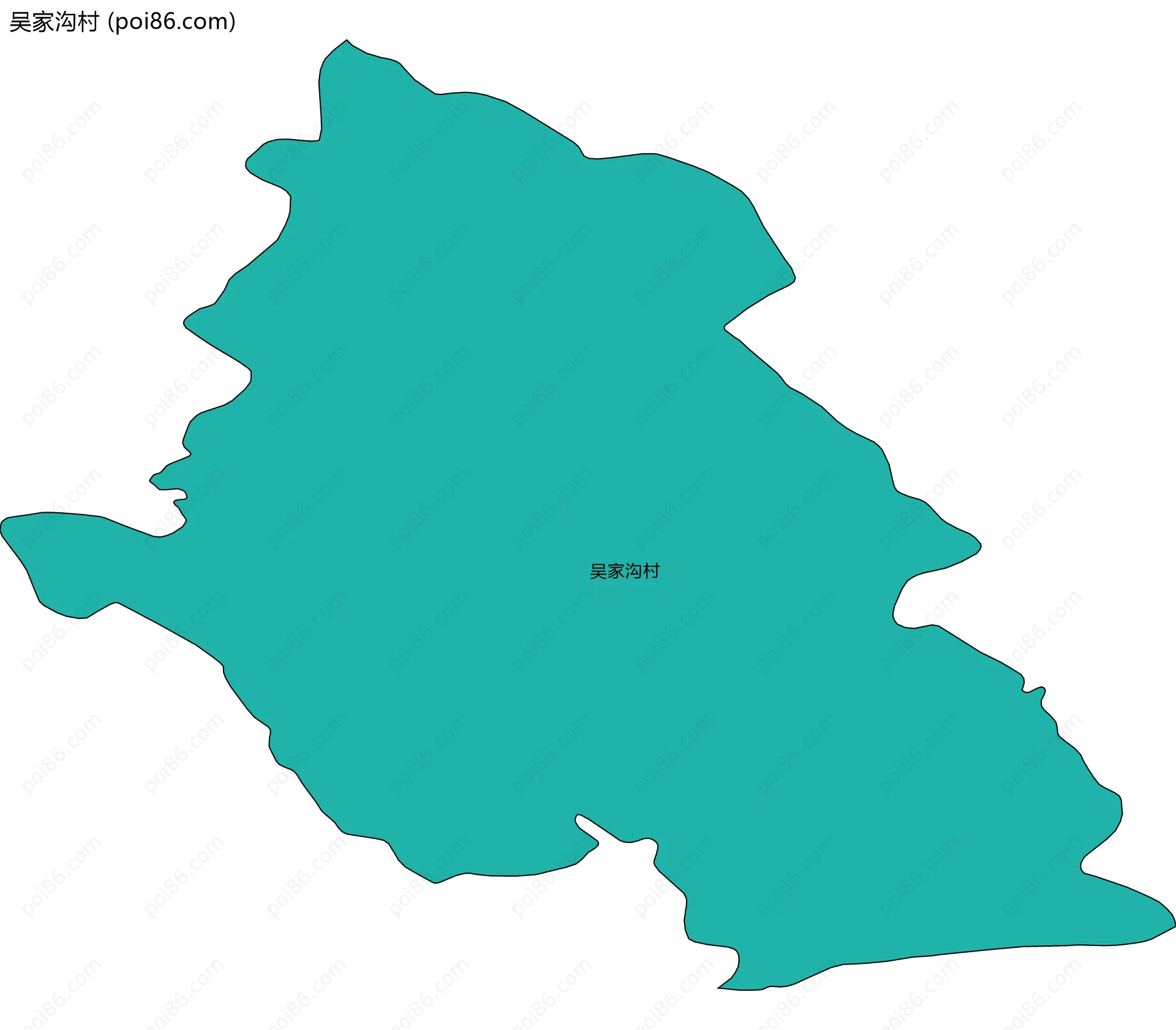 吴家沟村边界地图