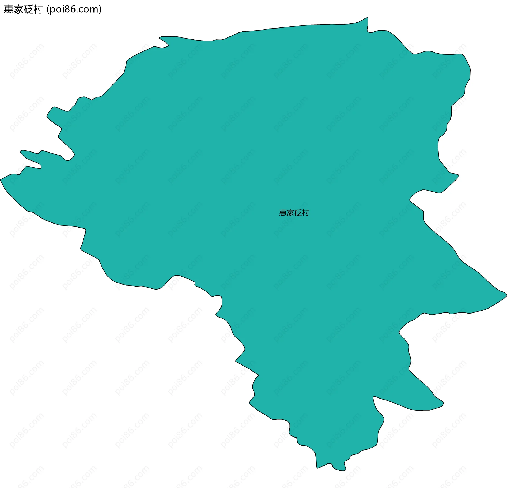 惠家砭村边界地图