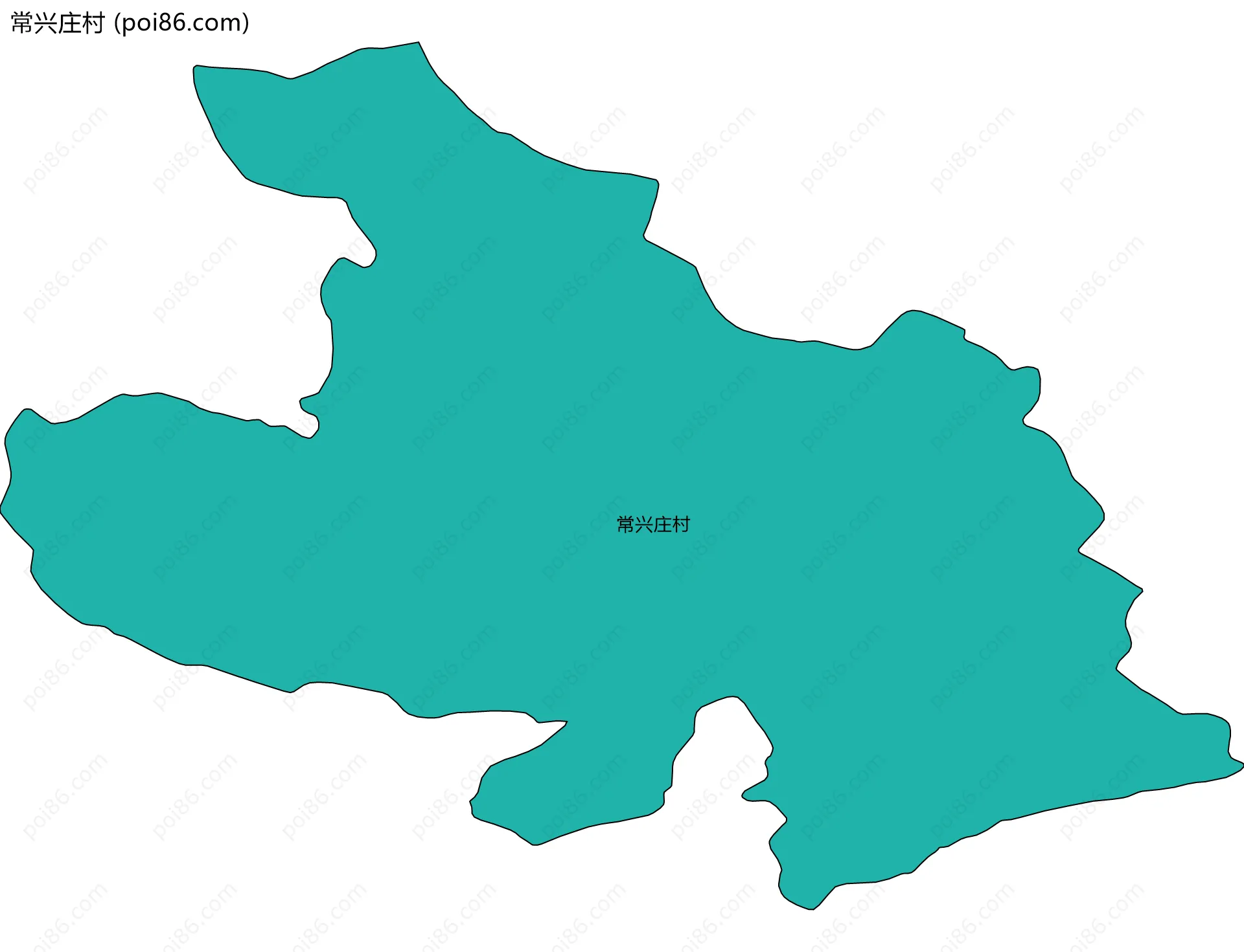 常兴庄村边界地图