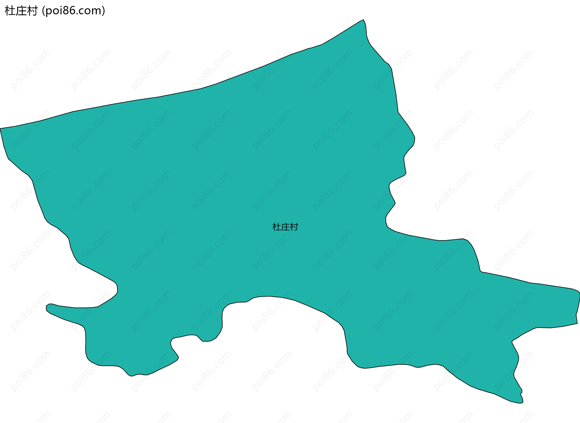 杜庄村边界地图