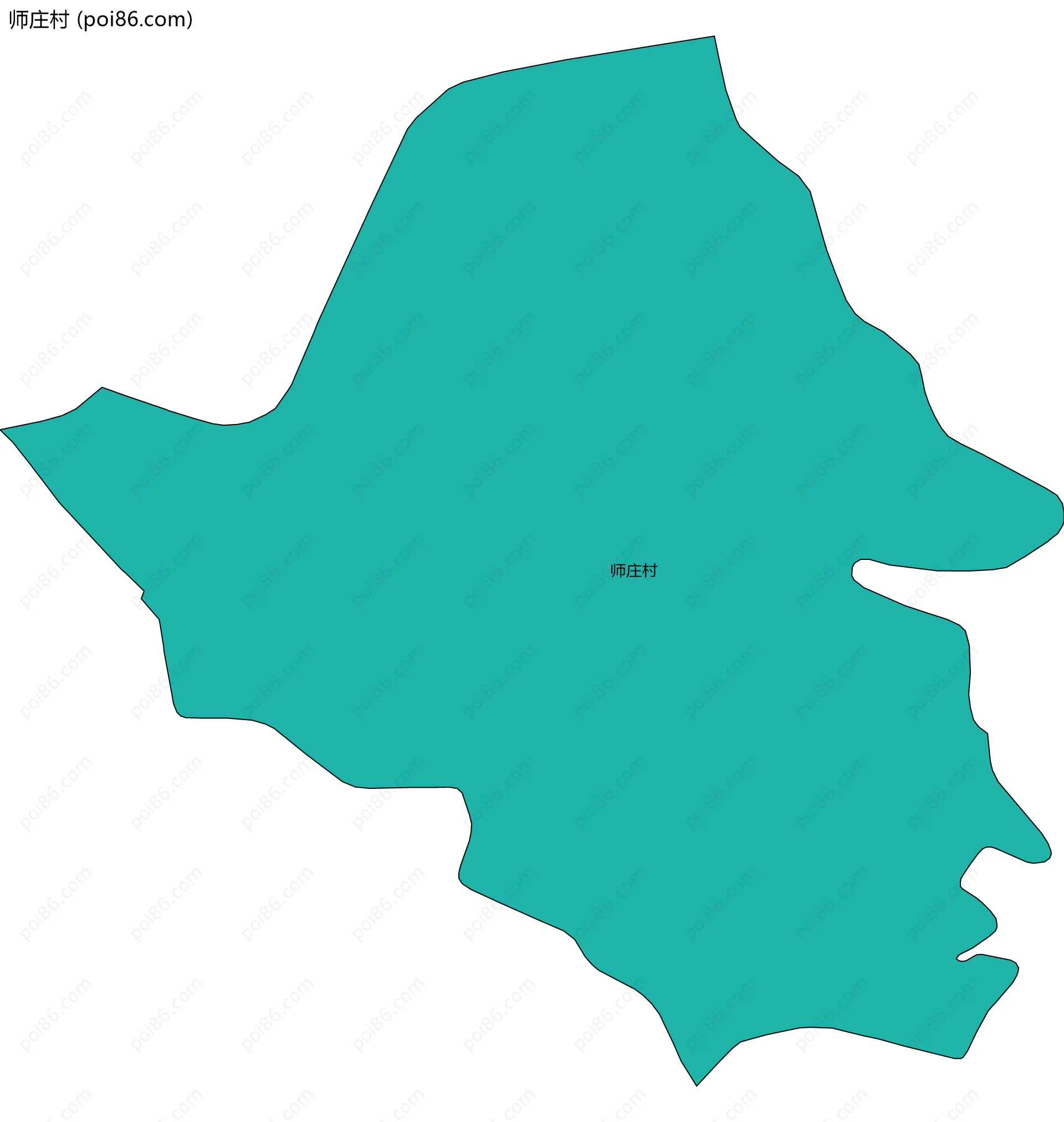 师庄村边界地图