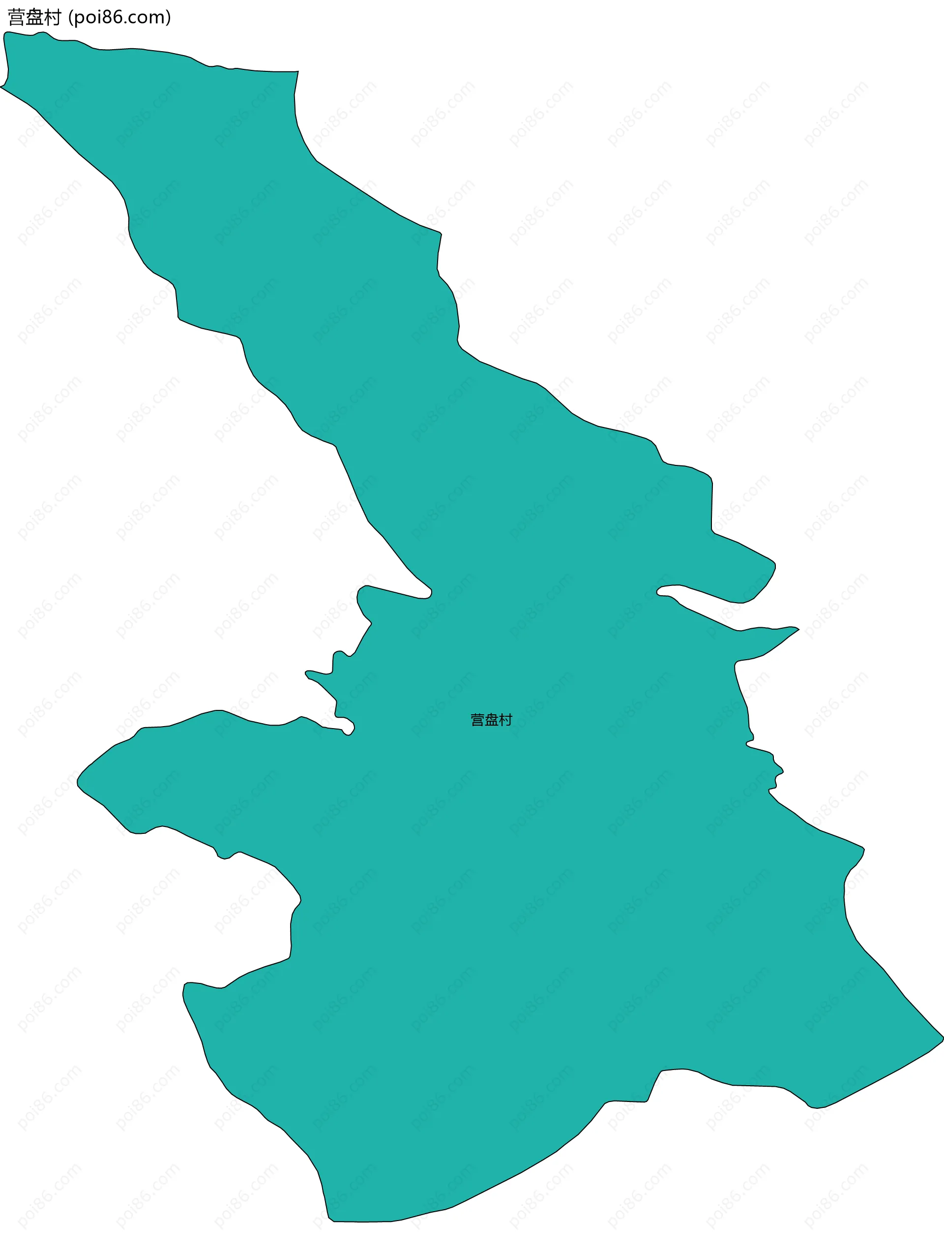 营盘村边界地图