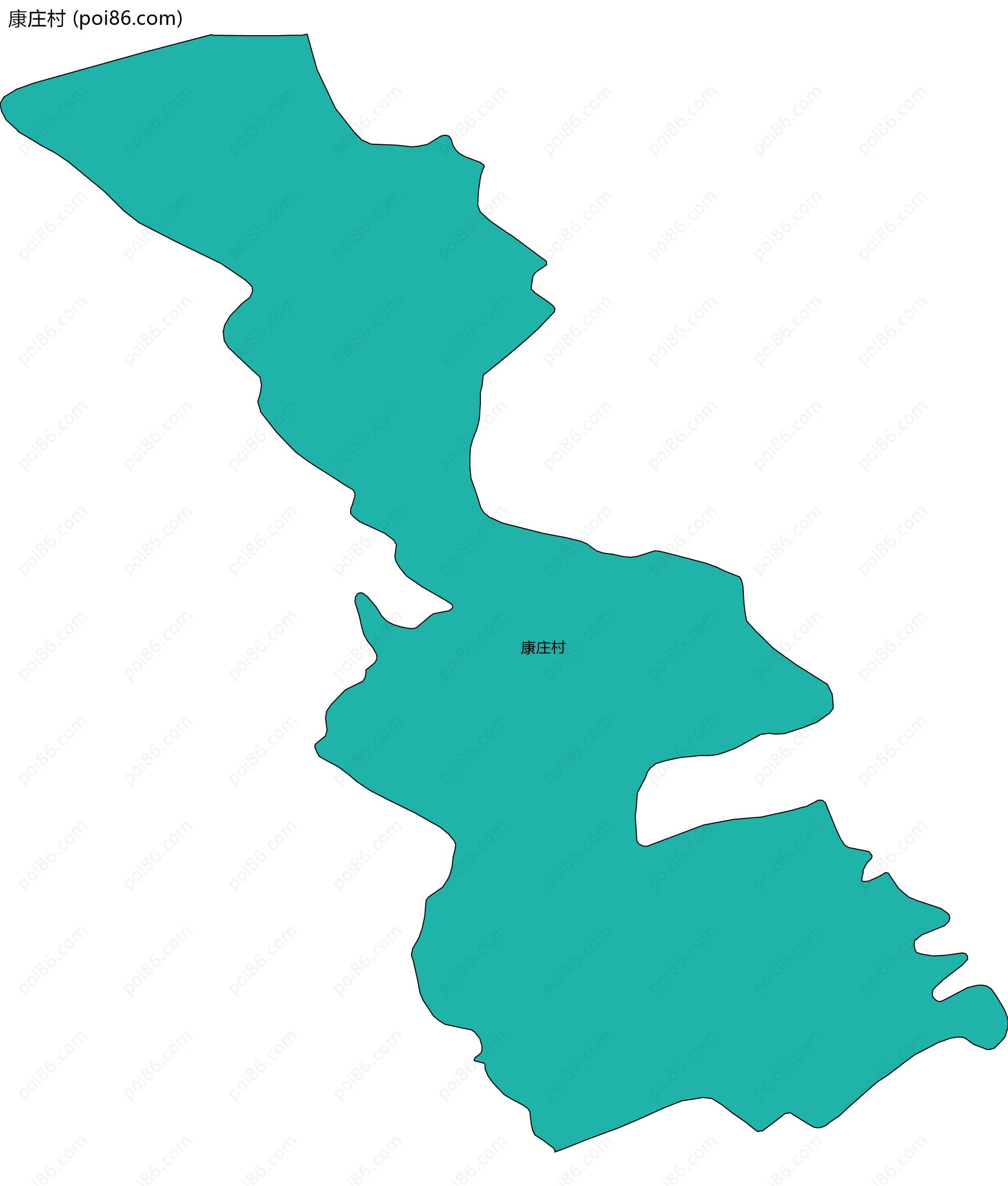 康庄村边界地图