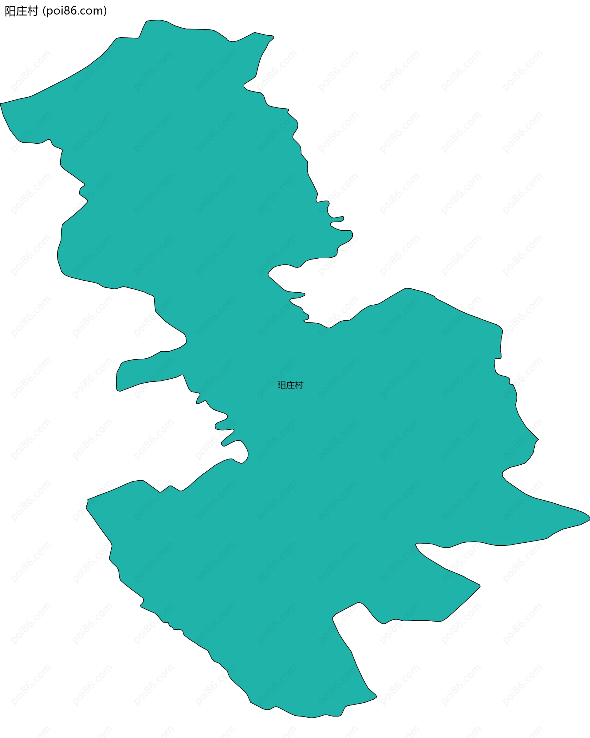 阳庄村边界地图