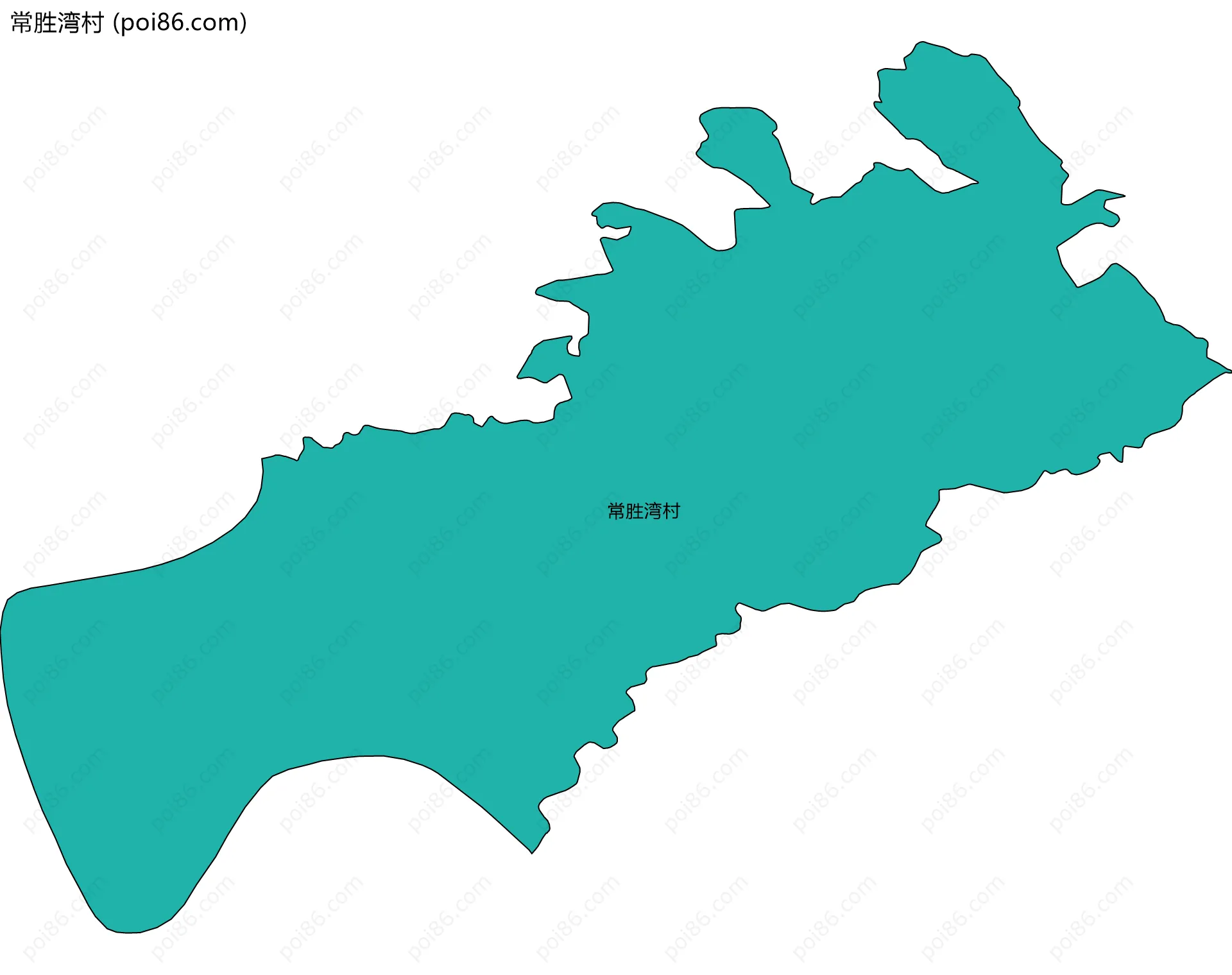 常胜湾村边界地图