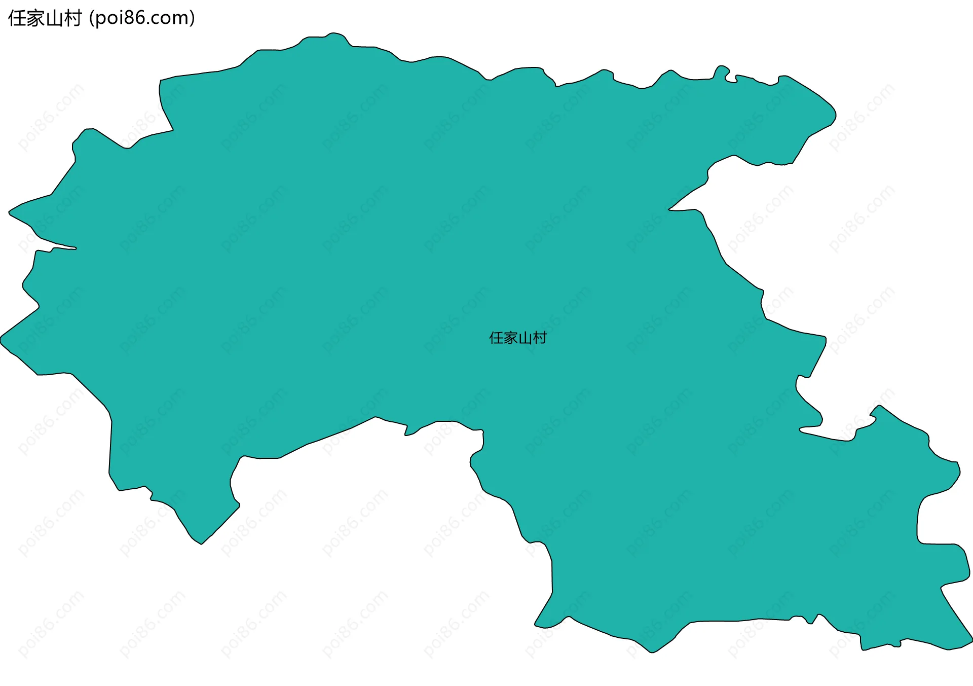 任家山村边界地图