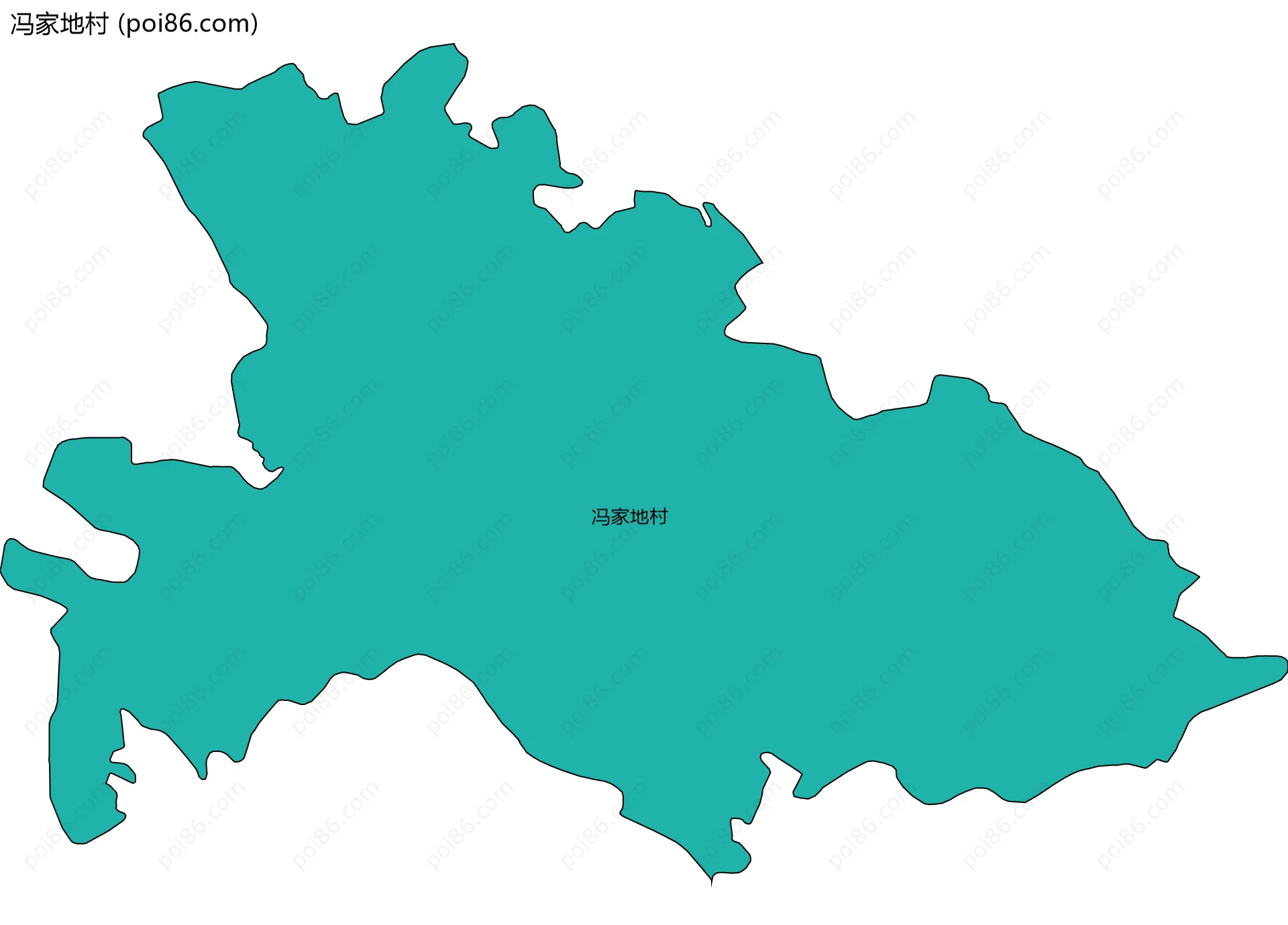 冯家地村边界地图