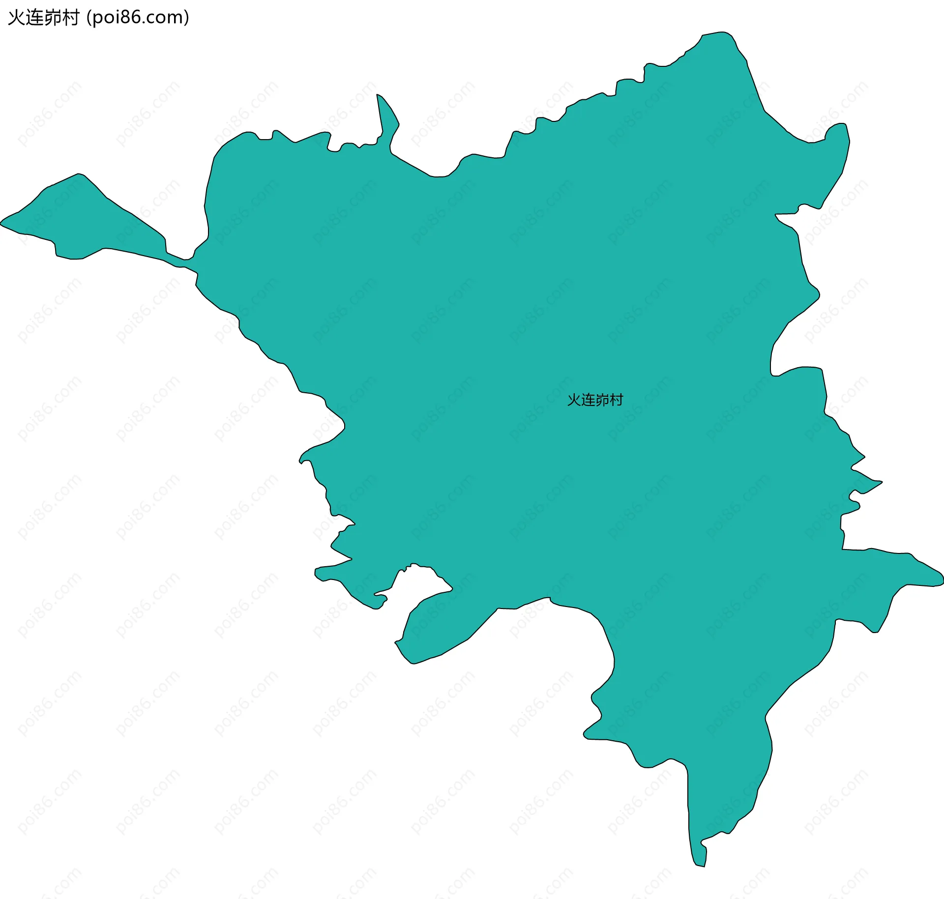 火连峁村边界地图