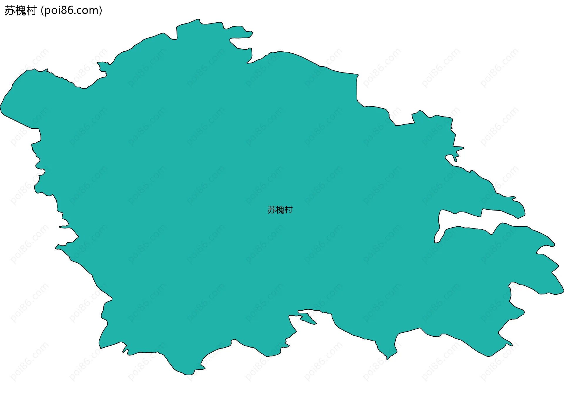 苏槐村边界地图