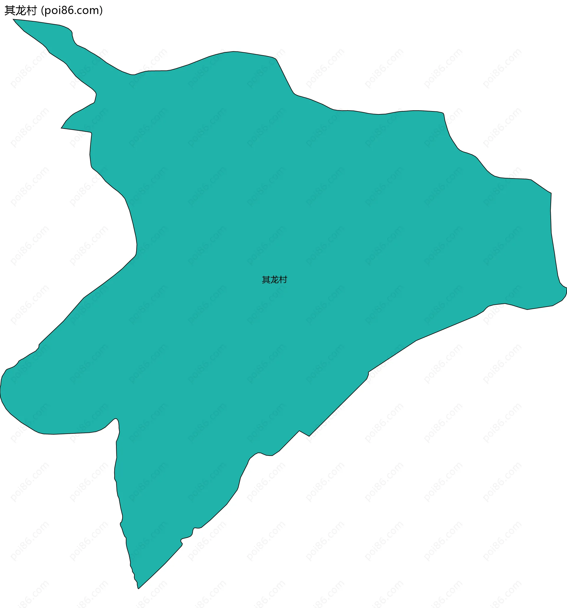 其龙村边界地图