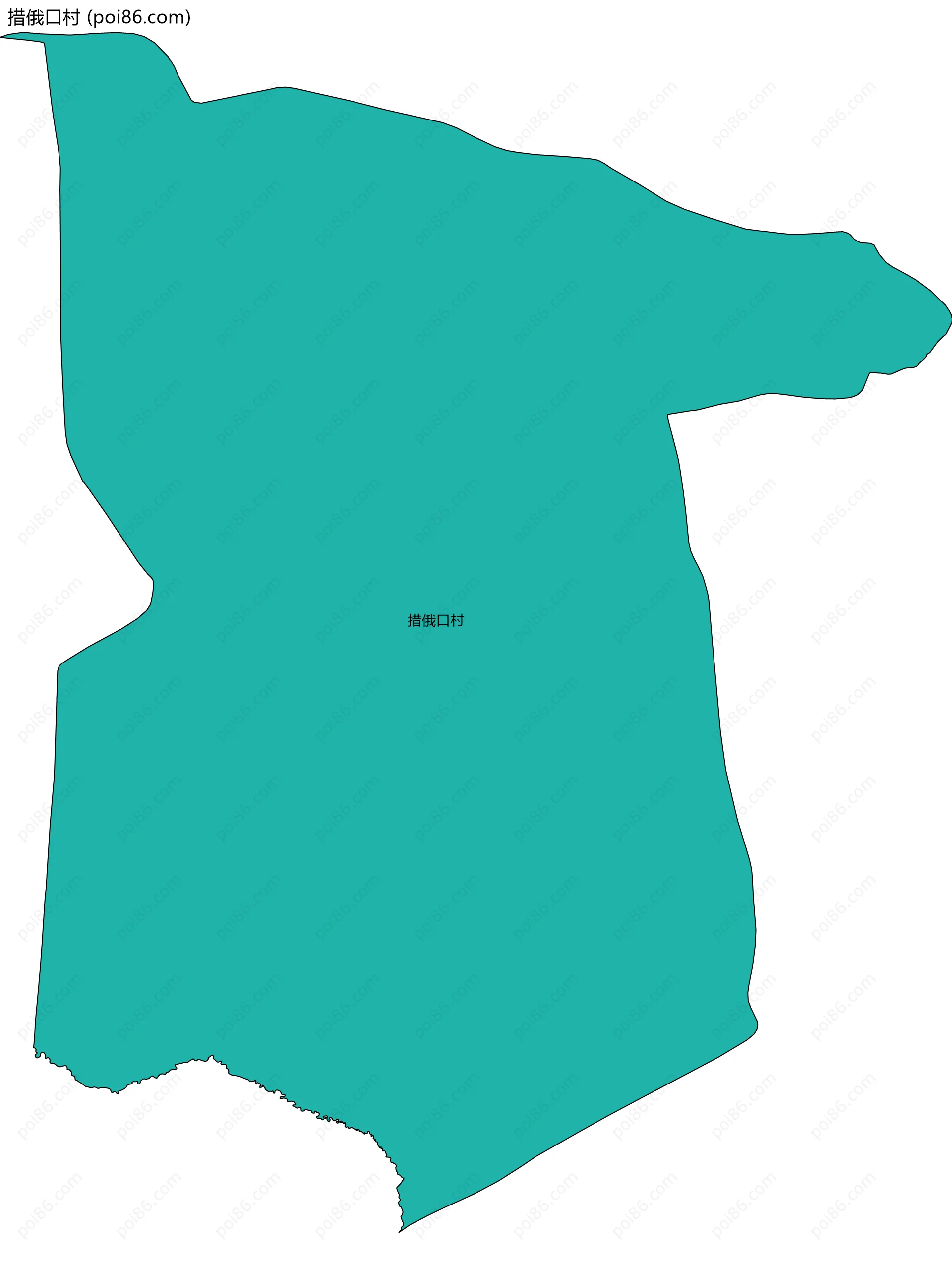 措俄口村边界地图