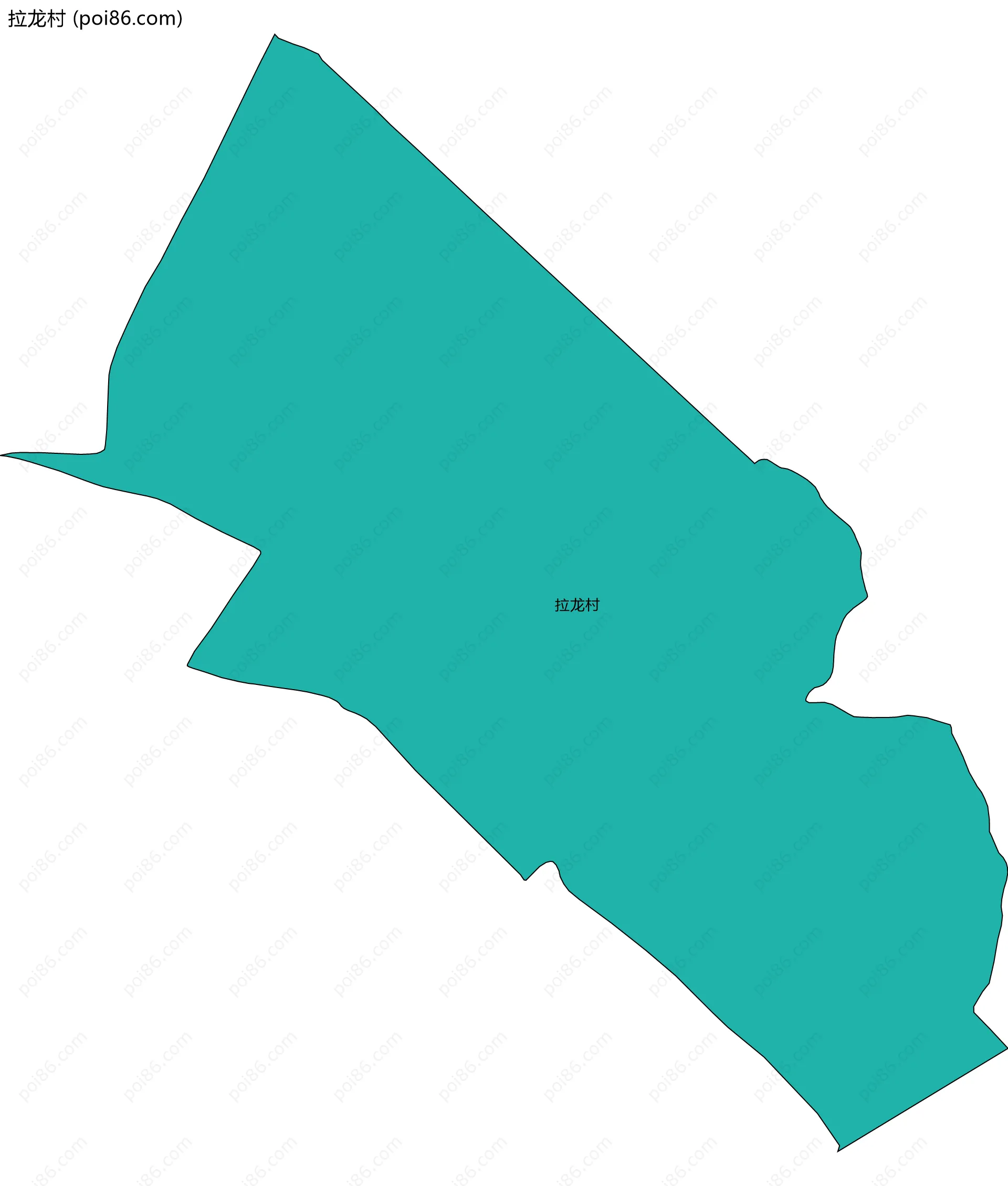拉龙村边界地图