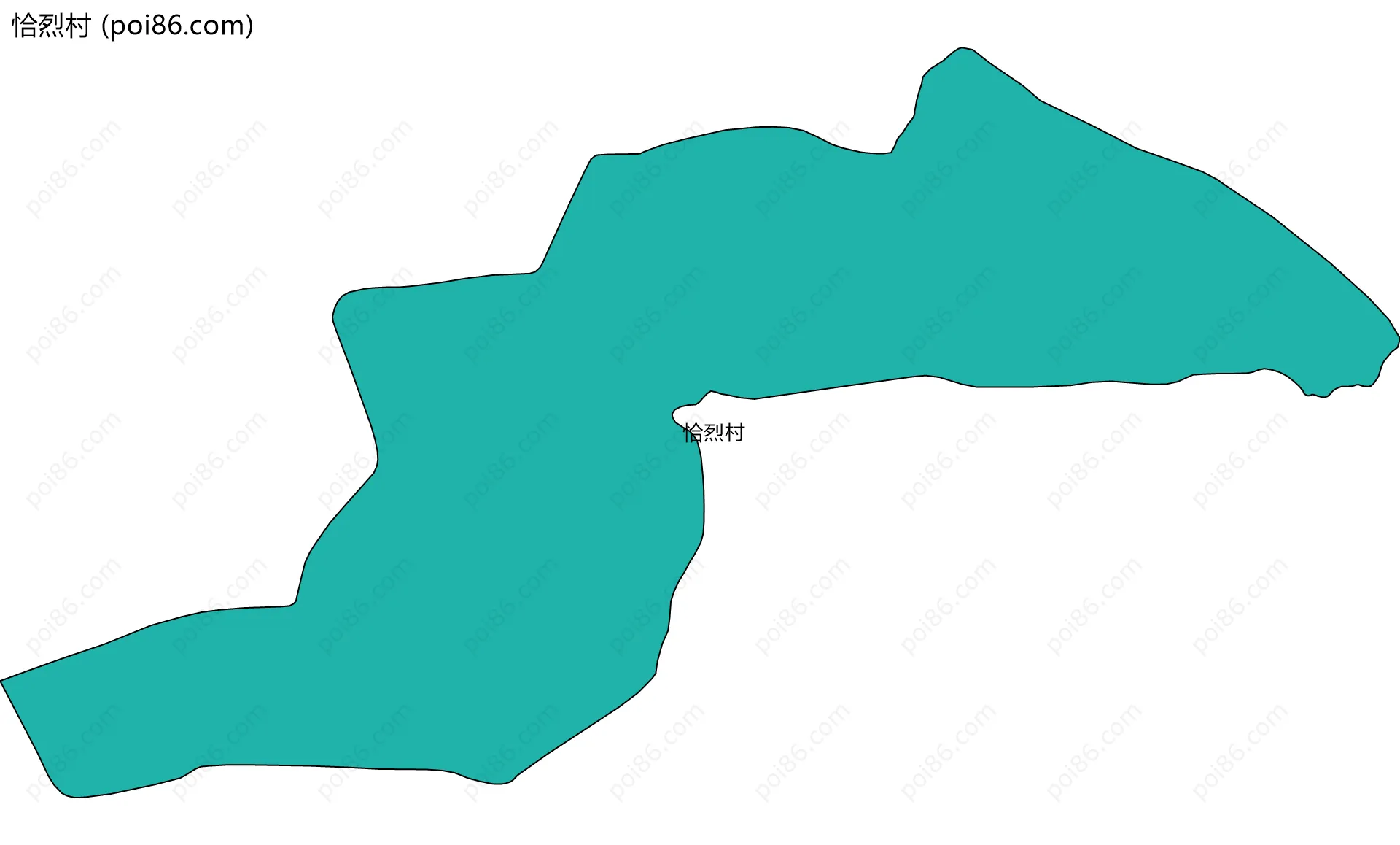 恰烈村边界地图