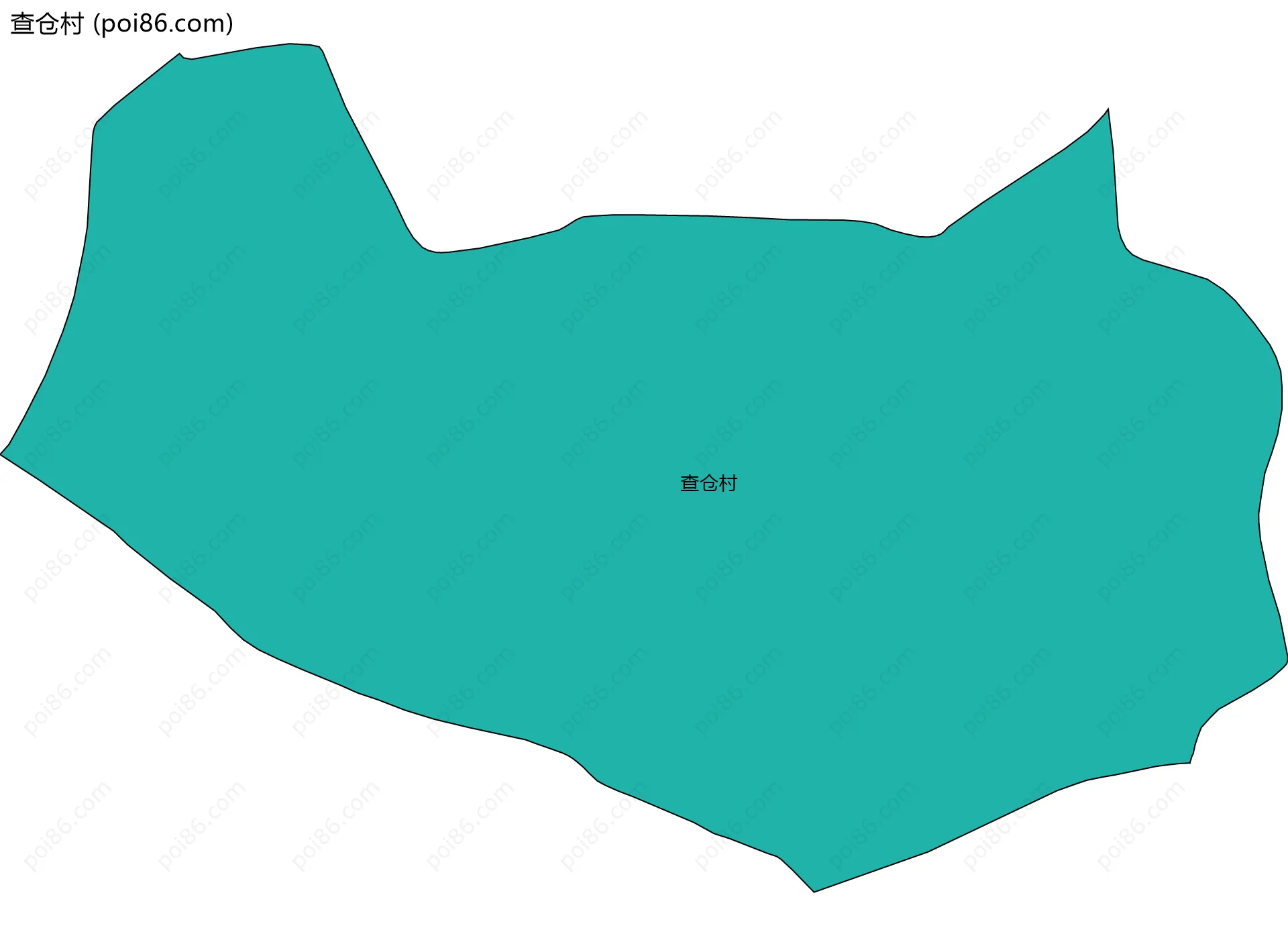 查仓村边界地图