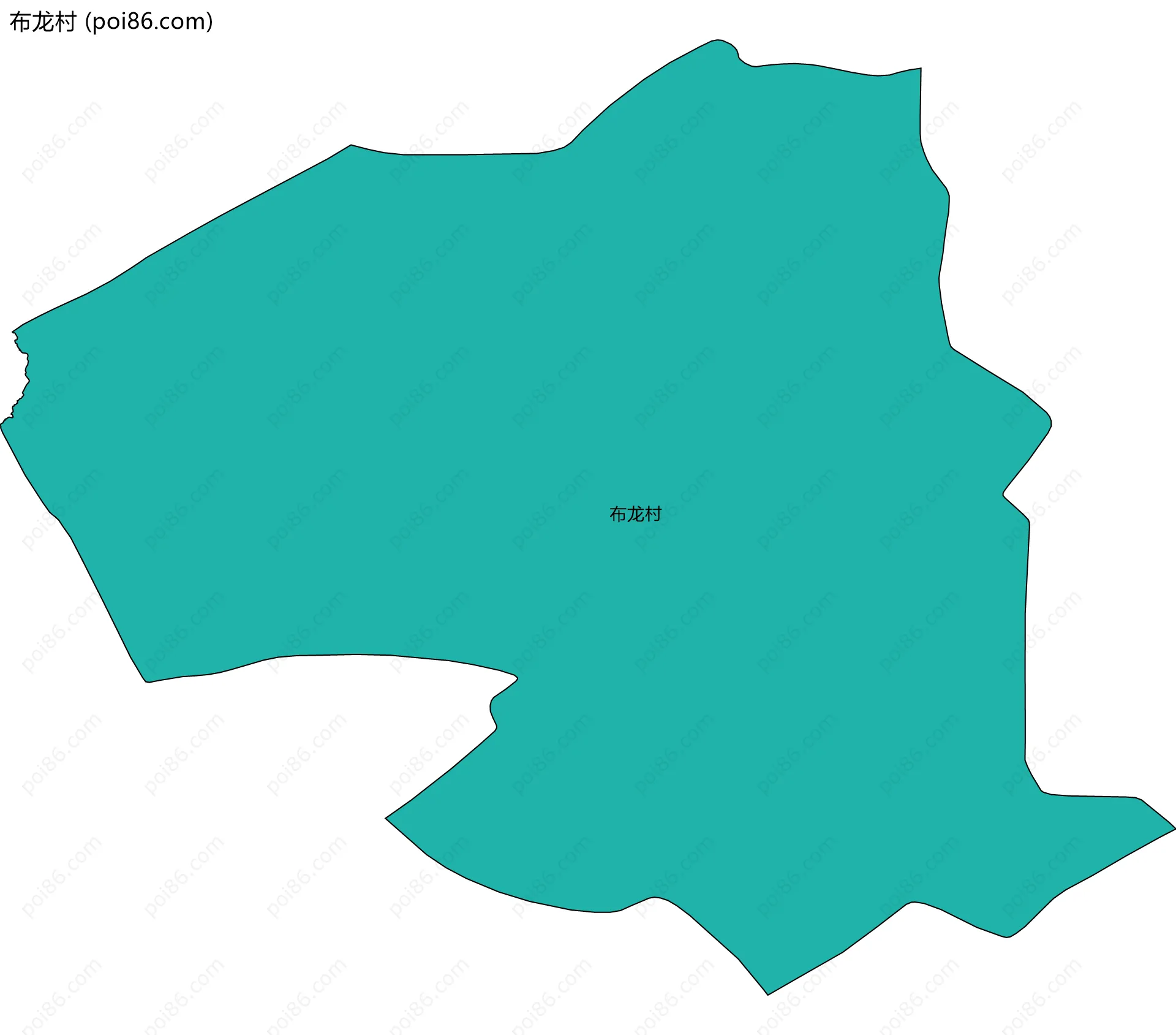 布龙村边界地图