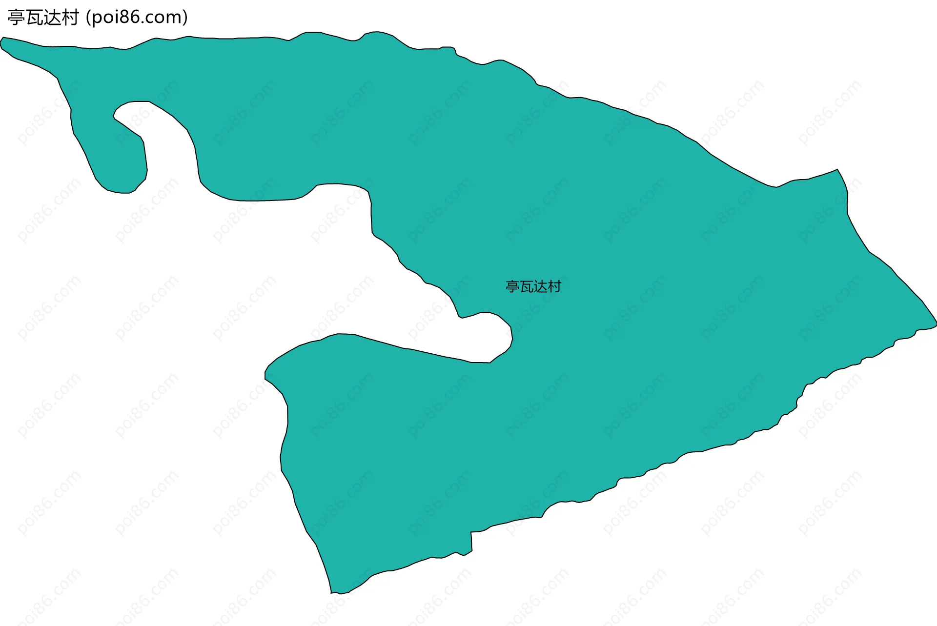 亭瓦达村边界地图