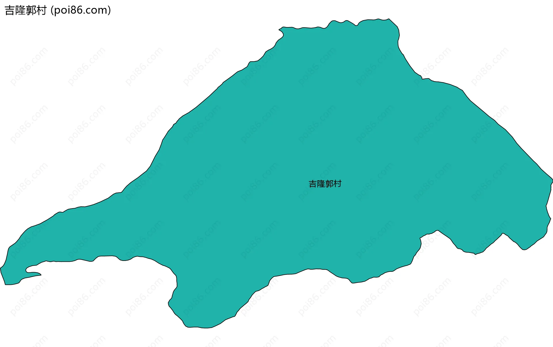 吉隆郭村边界地图