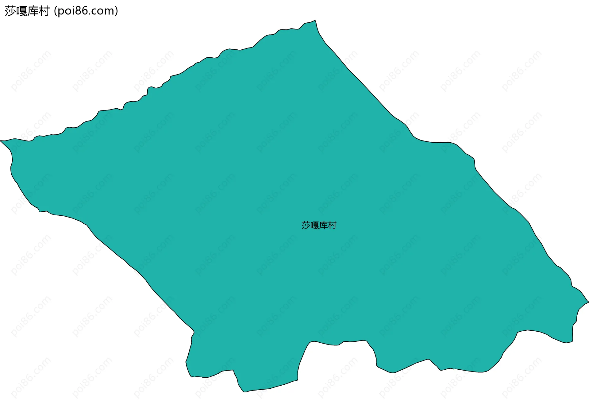 莎嘎库村边界地图