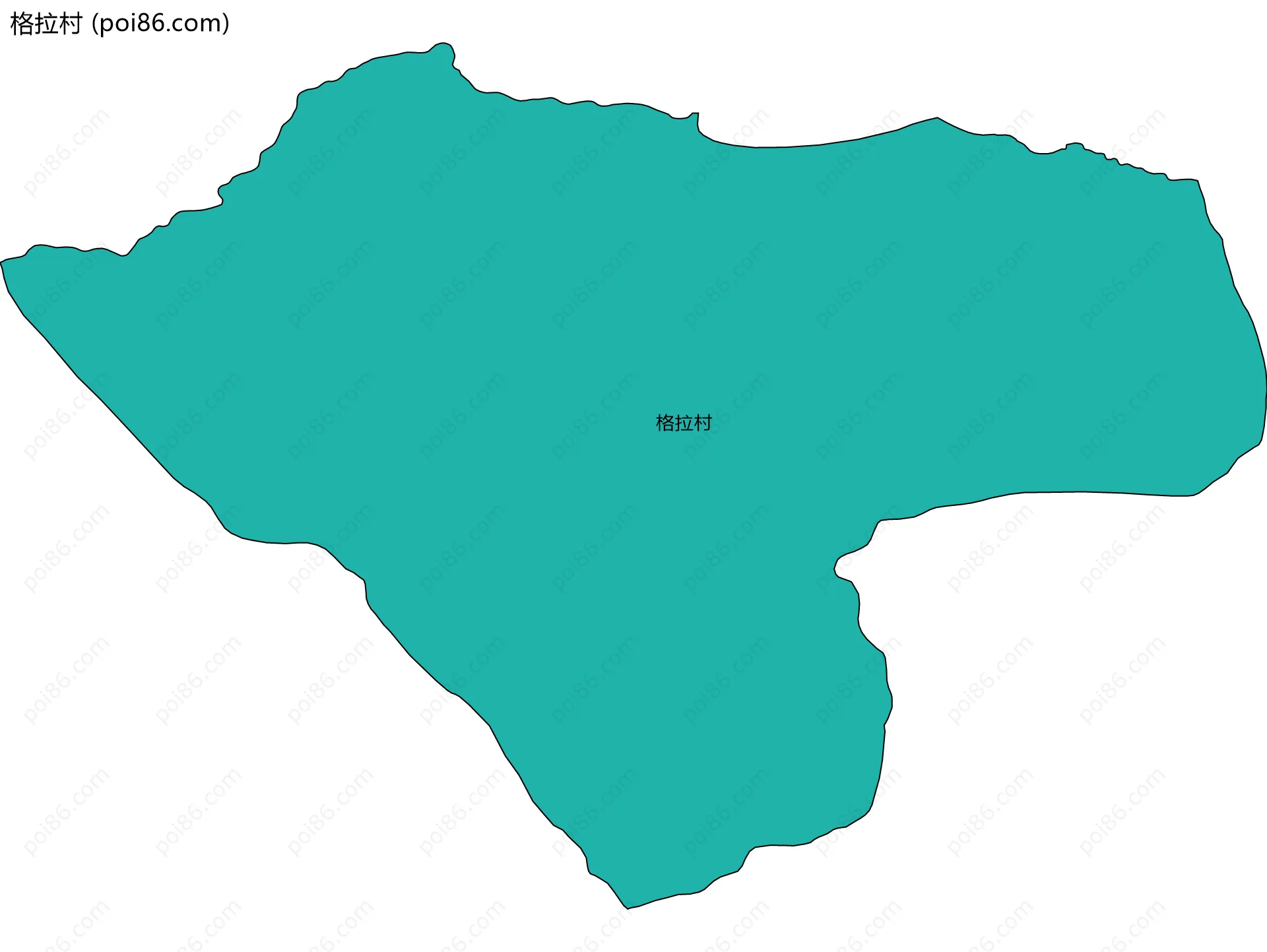 格拉村边界地图