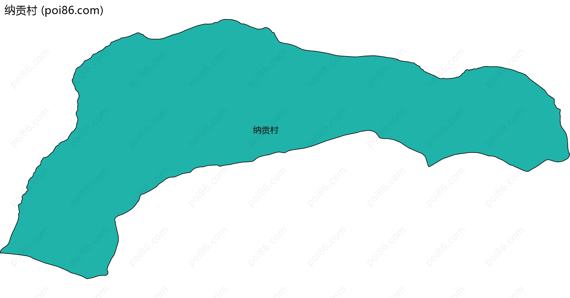 纳贡村边界地图