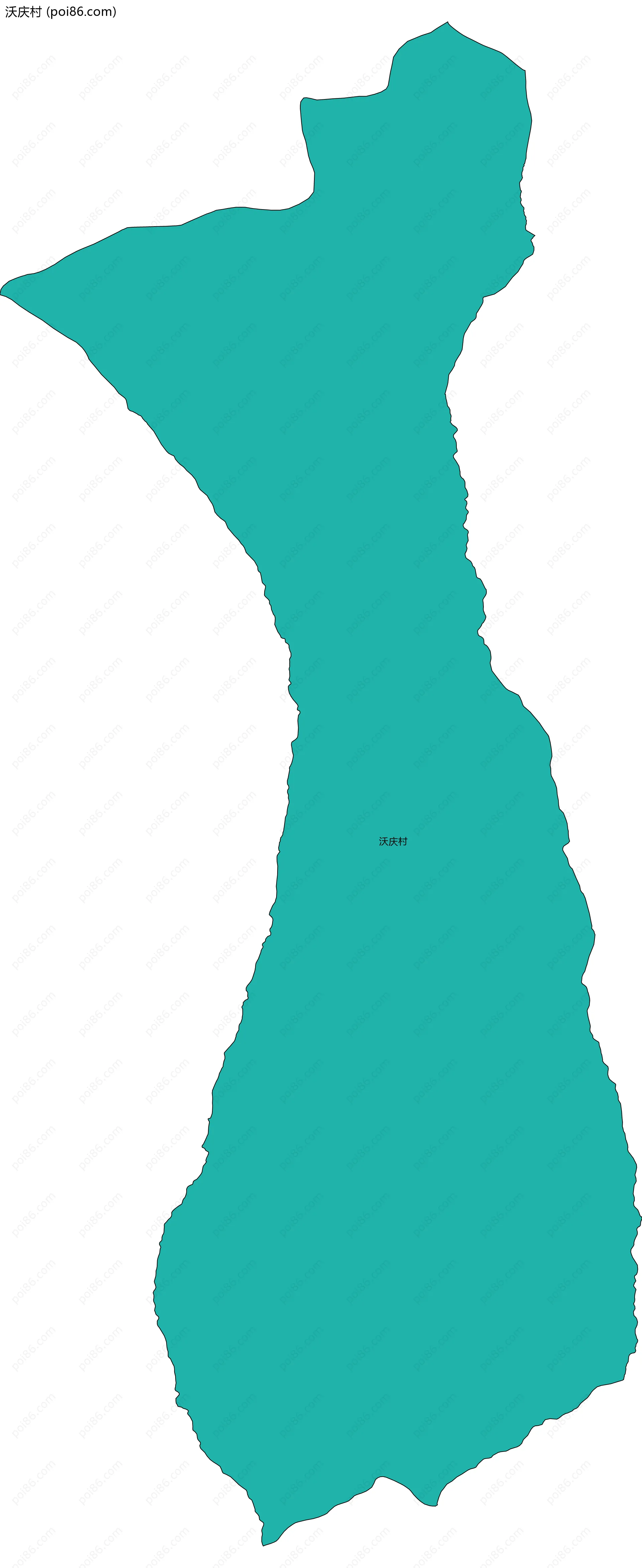 沃庆村边界地图