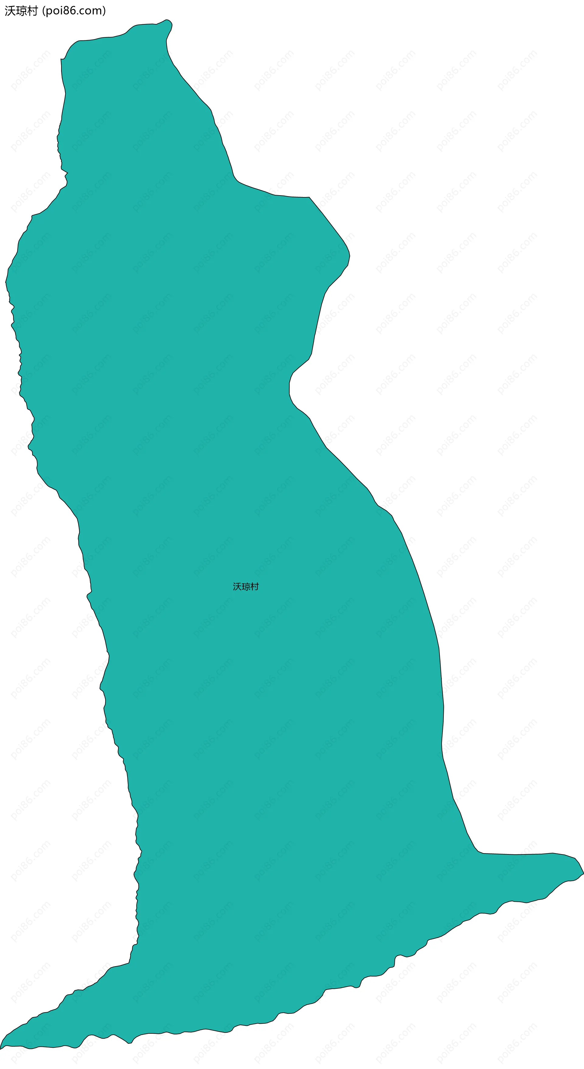 沃琼村边界地图